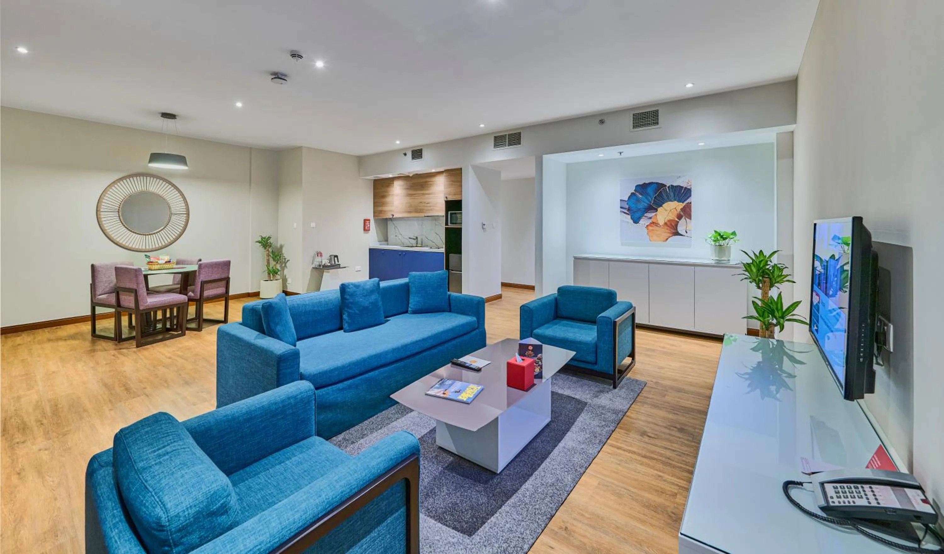 Living room in Ramada Hotel, Suites and Apartments by Wyndham Dubai JBR