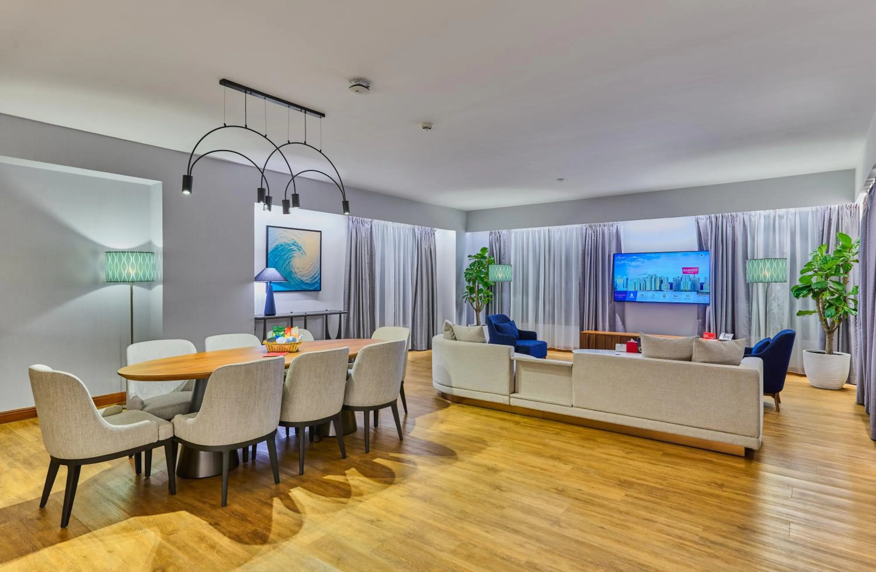 Living room in Ramada Hotel, Suites and Apartments by Wyndham Dubai JBR