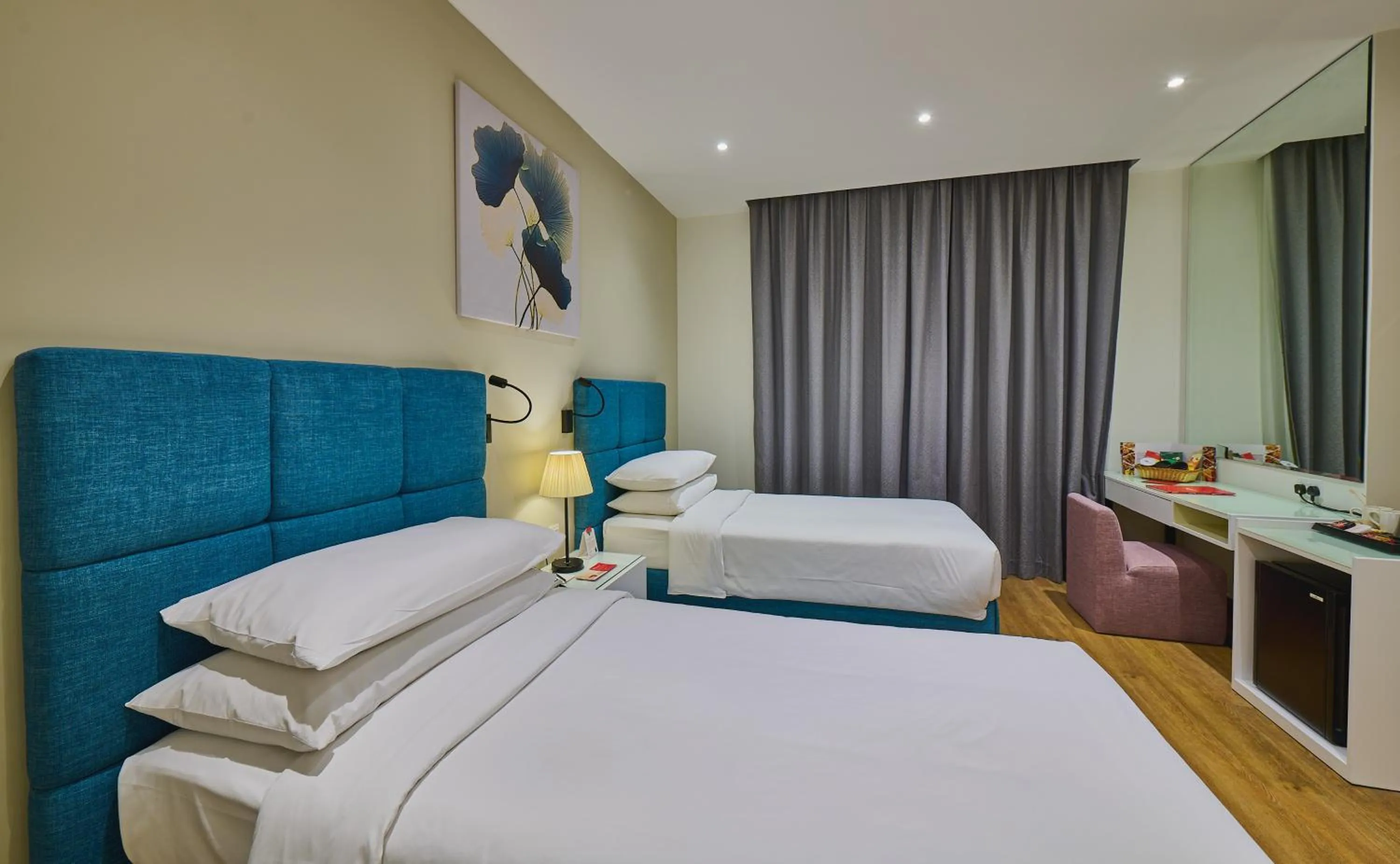 Bed in Ramada Hotel, Suites and Apartments by Wyndham Dubai JBR