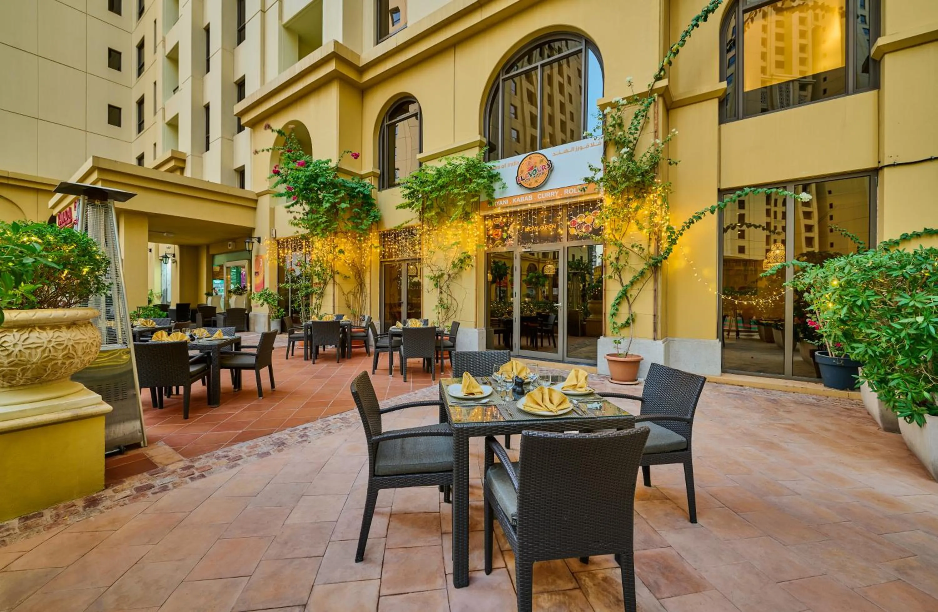 Patio in Ramada Hotel, Suites and Apartments by Wyndham Dubai JBR