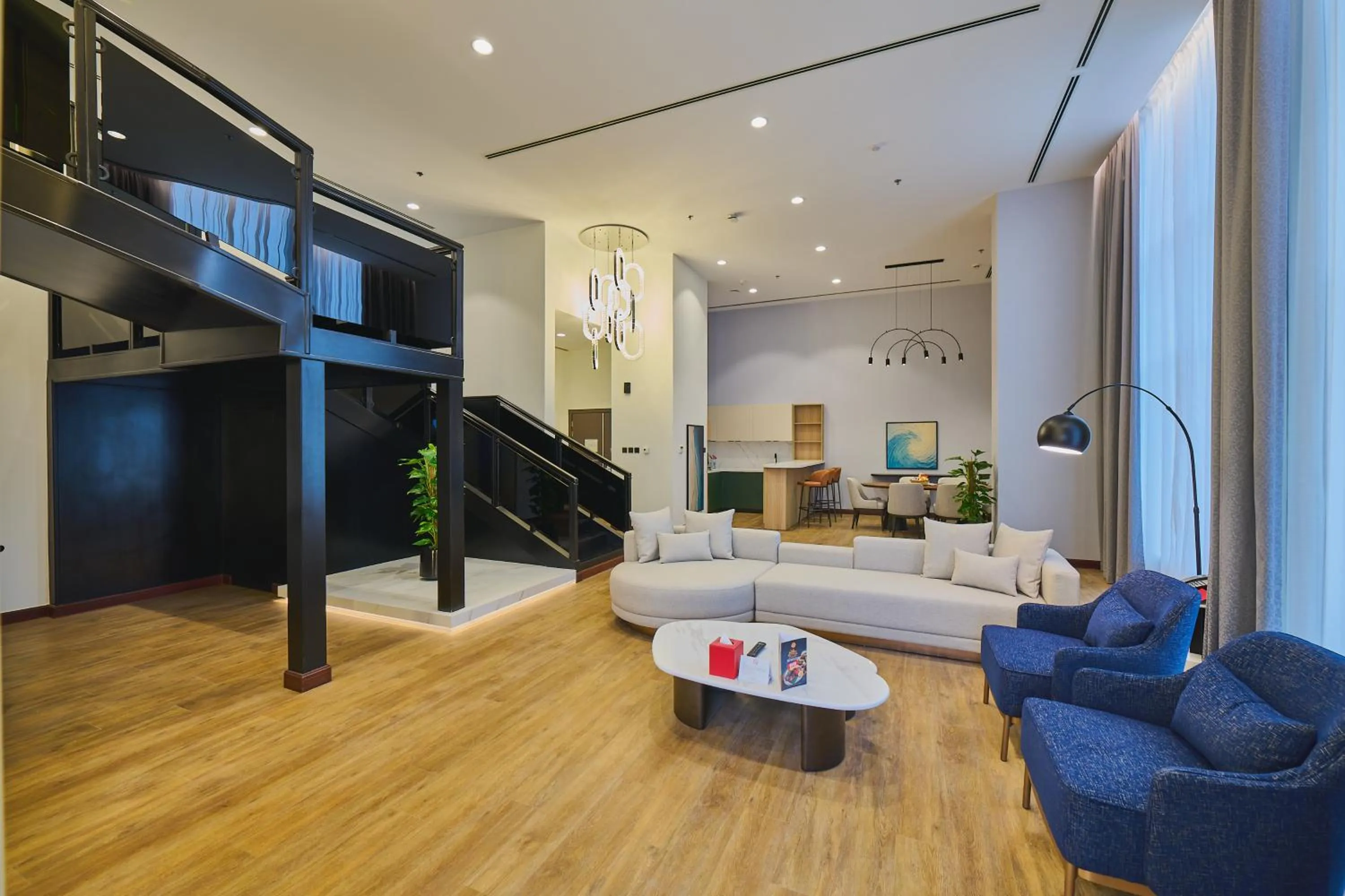 Living room in Ramada Hotel, Suites and Apartments by Wyndham Dubai JBR