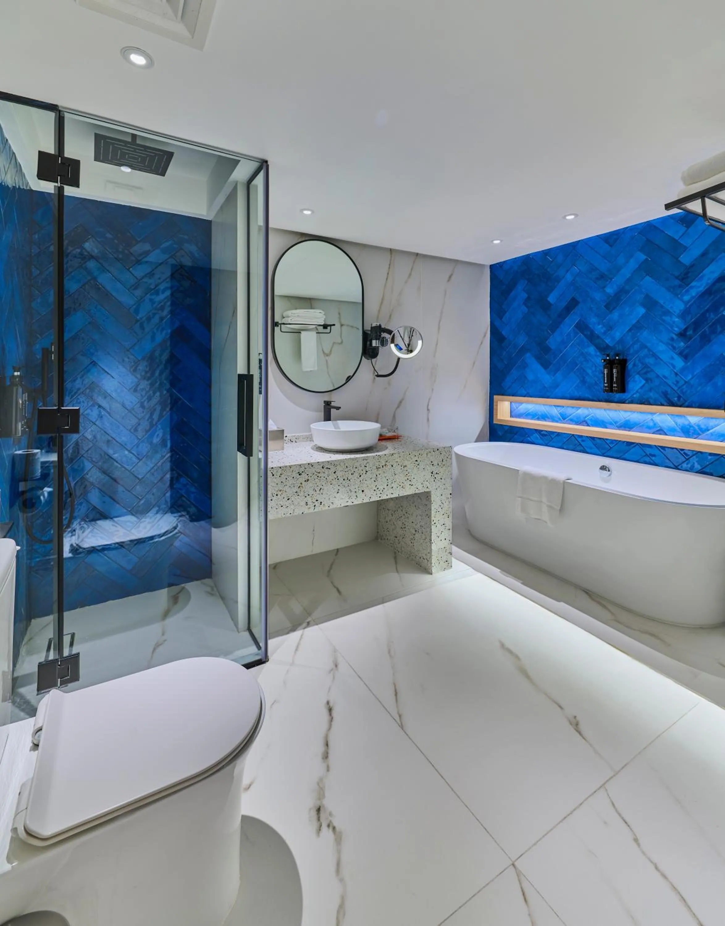 Shower in Ramada Hotel, Suites and Apartments by Wyndham Dubai JBR