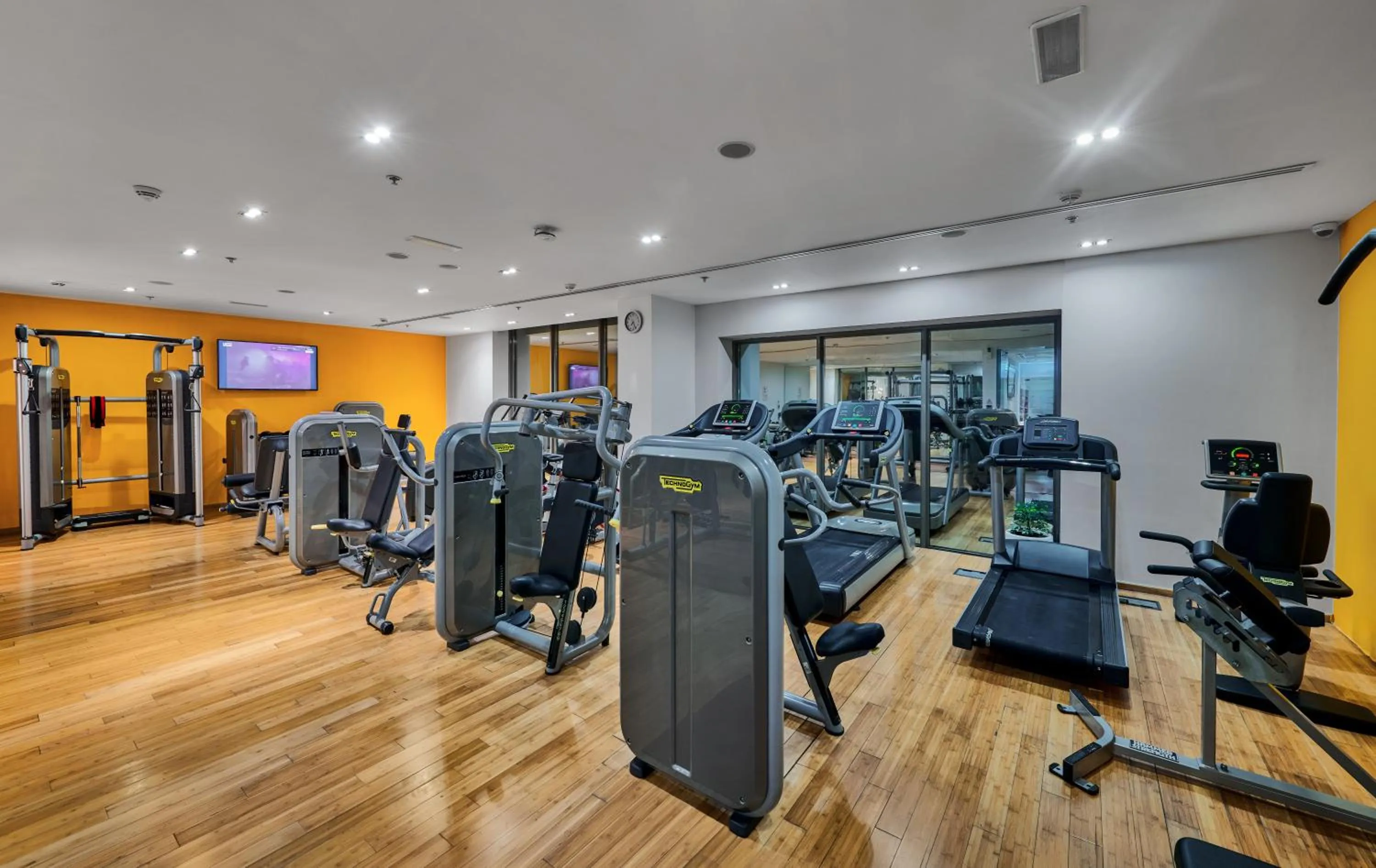 Fitness centre/facilities in Ramada Hotel, Suites and Apartments by Wyndham Dubai JBR