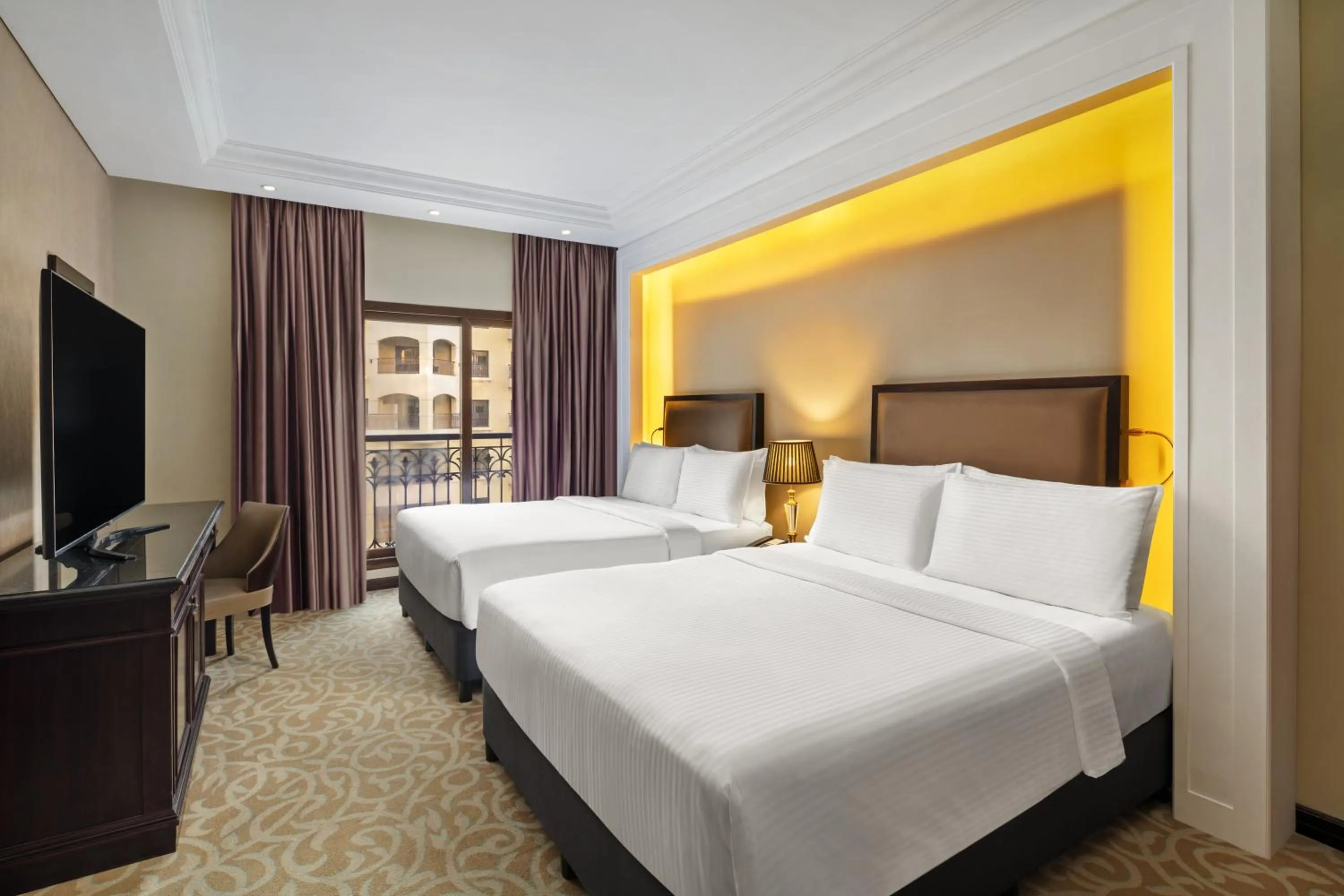 City view, Bed in Pullman Resort Al Marjan Island