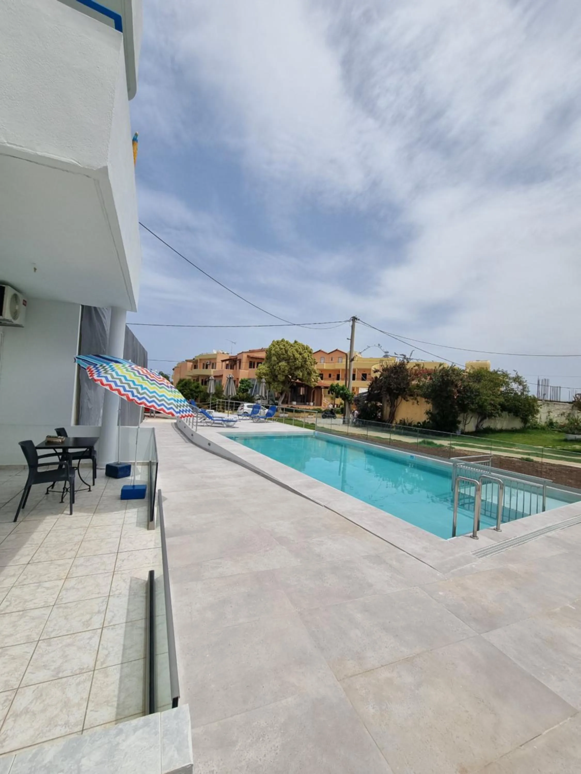 Pool view in Leonidas Studios & Apartments