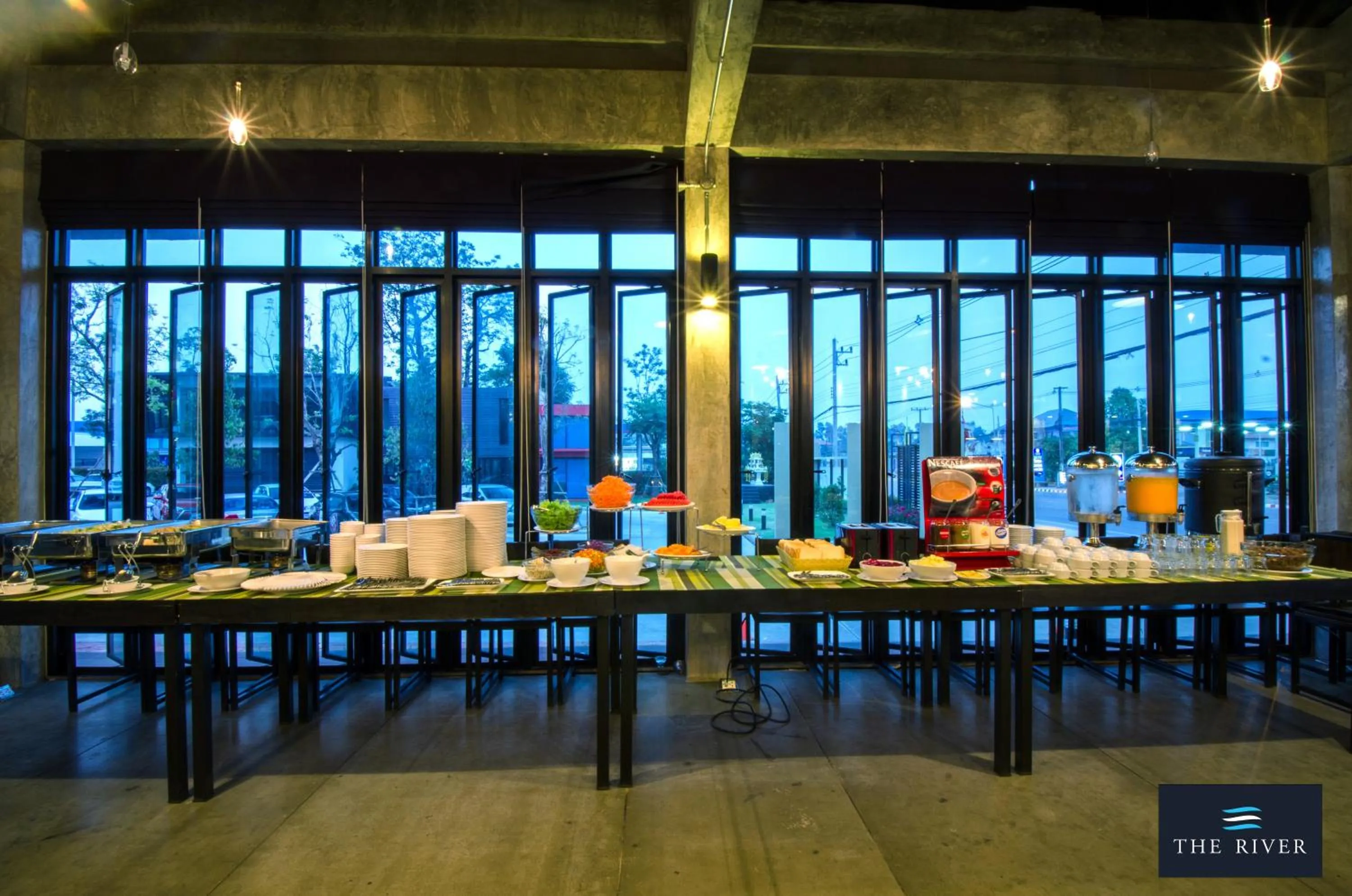 Buffet breakfast in The River Hotel