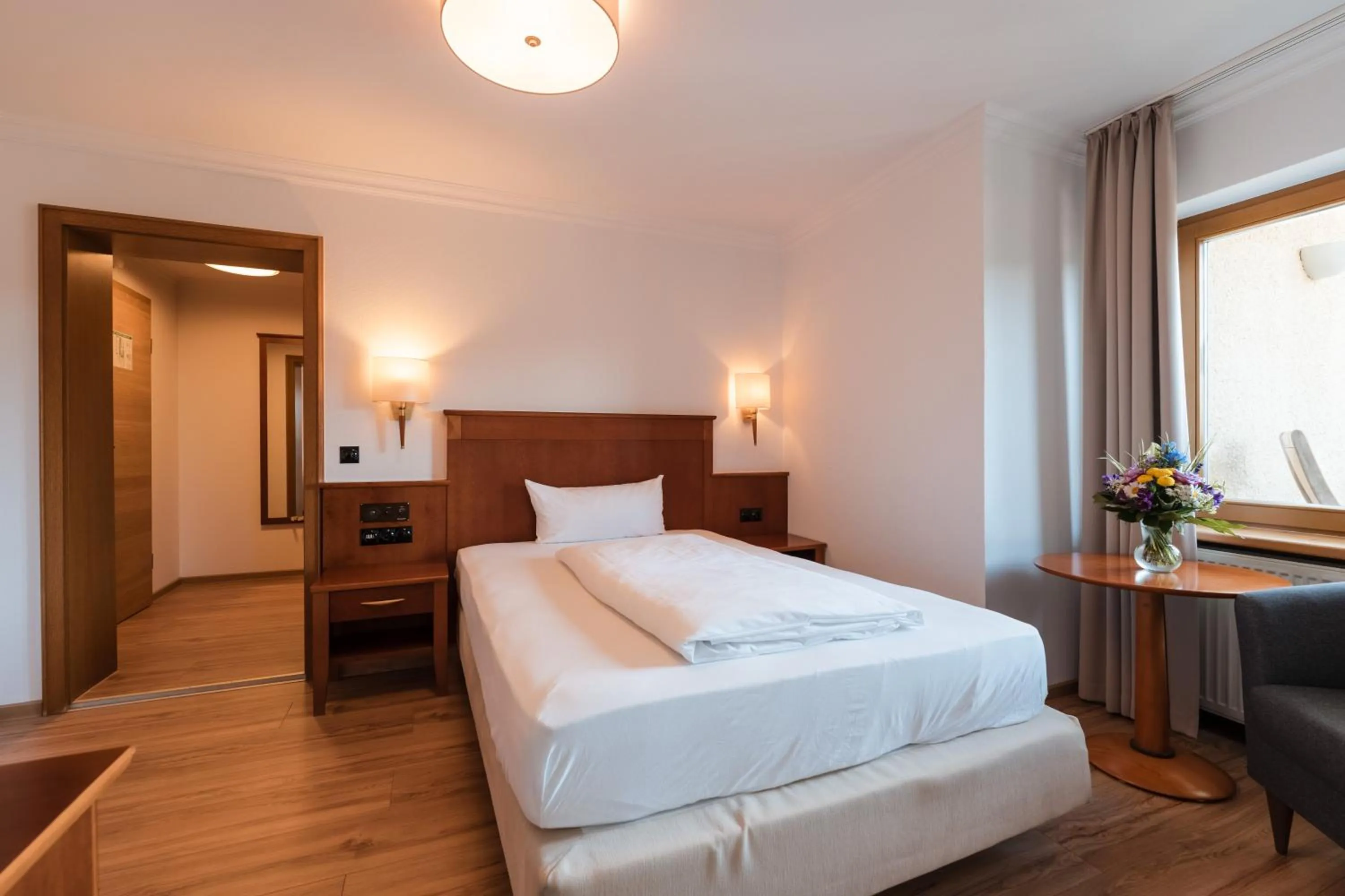 Bed in Posthotel Rattenberg