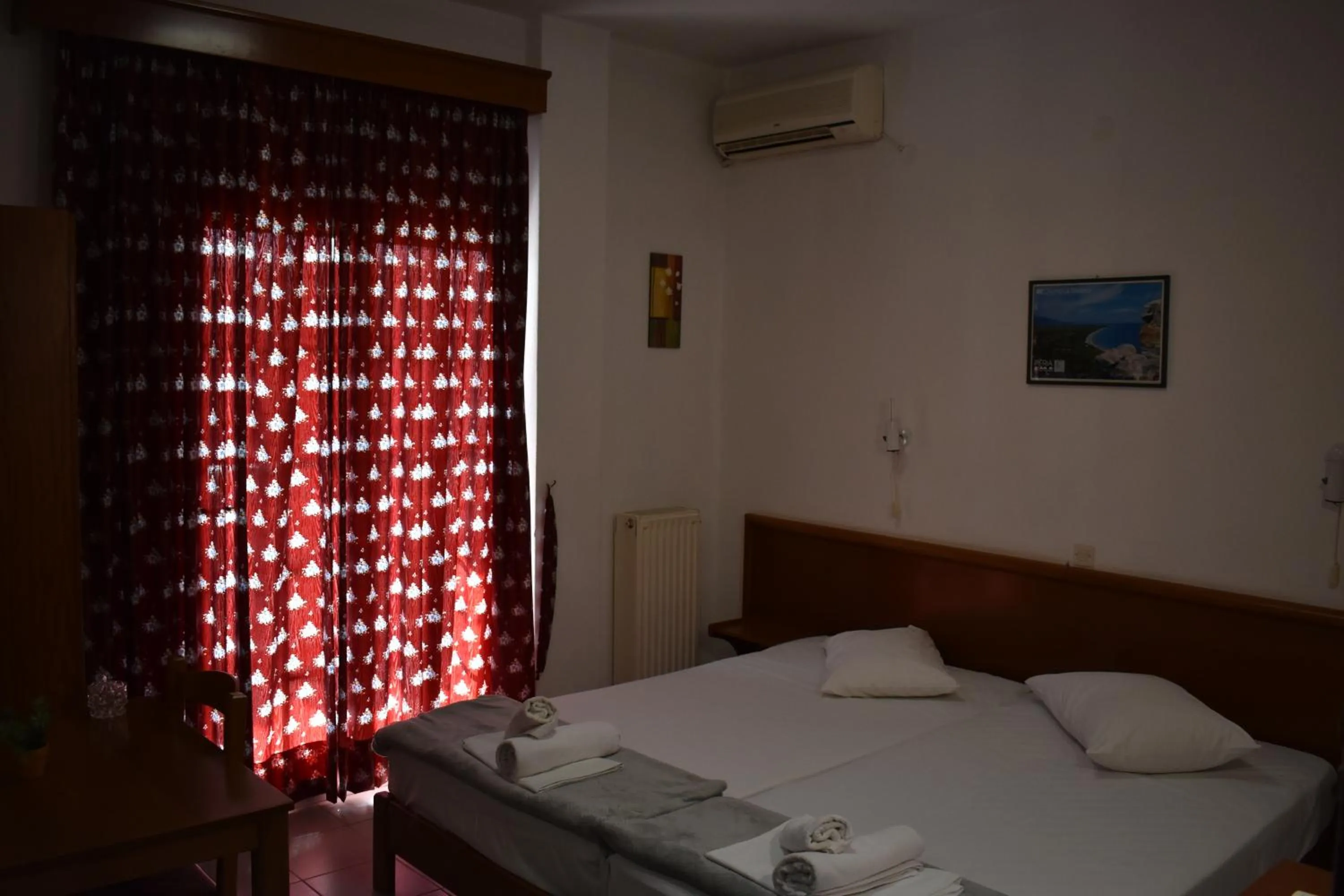 Bed in Galanis Studios and Apartments