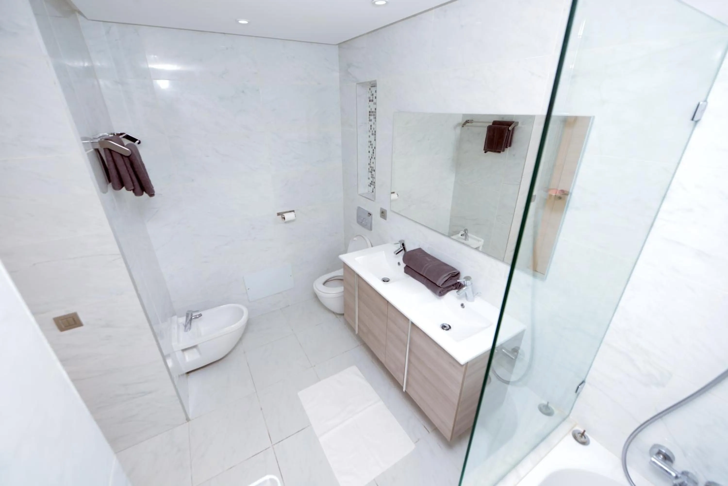 Bathroom in Prestigia Rabat Hay Riad Premium Apartments près stade foot My abdellah