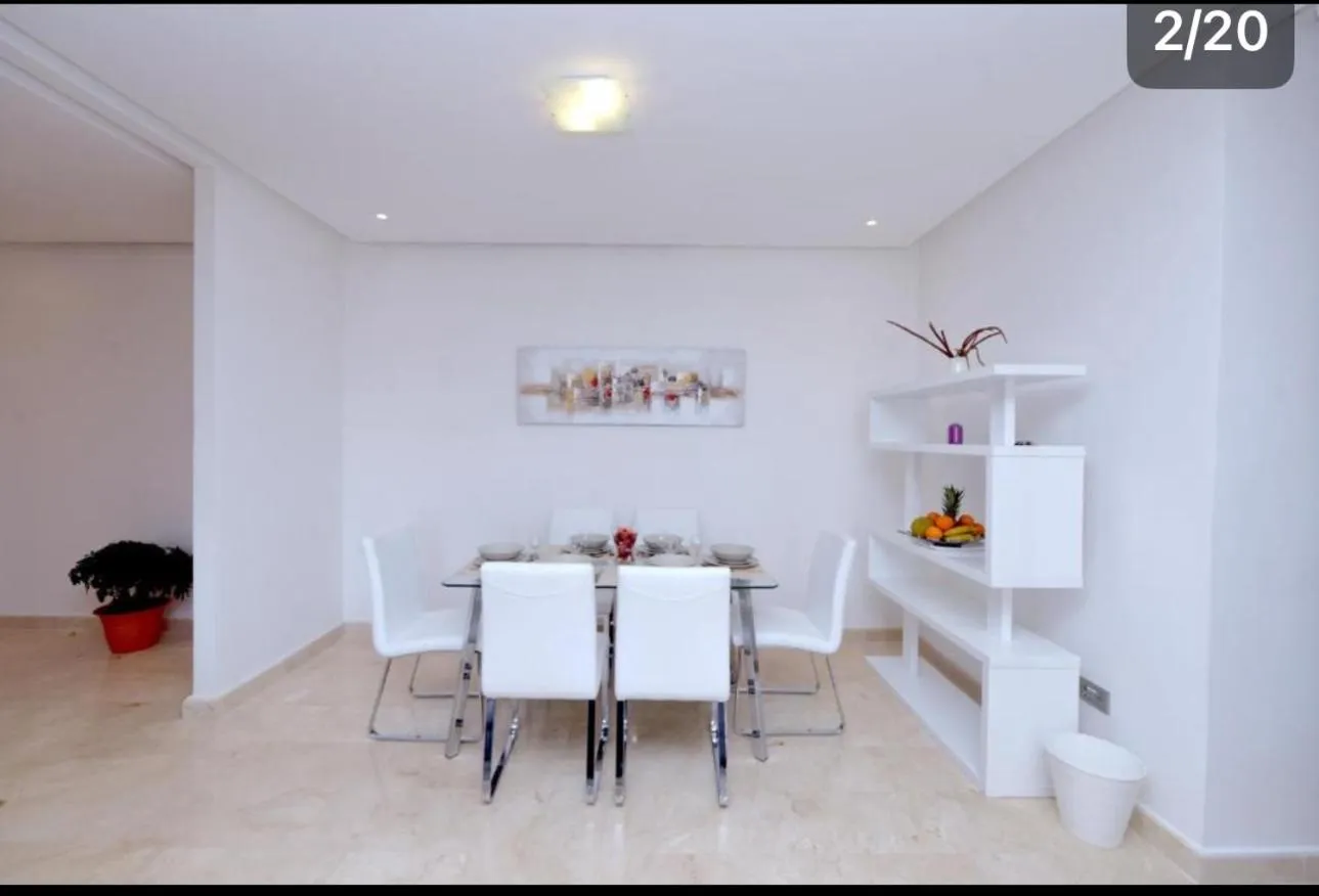 Dining area in Prestigia Rabat Hay Riad Premium Apartments près stade foot My abdellah