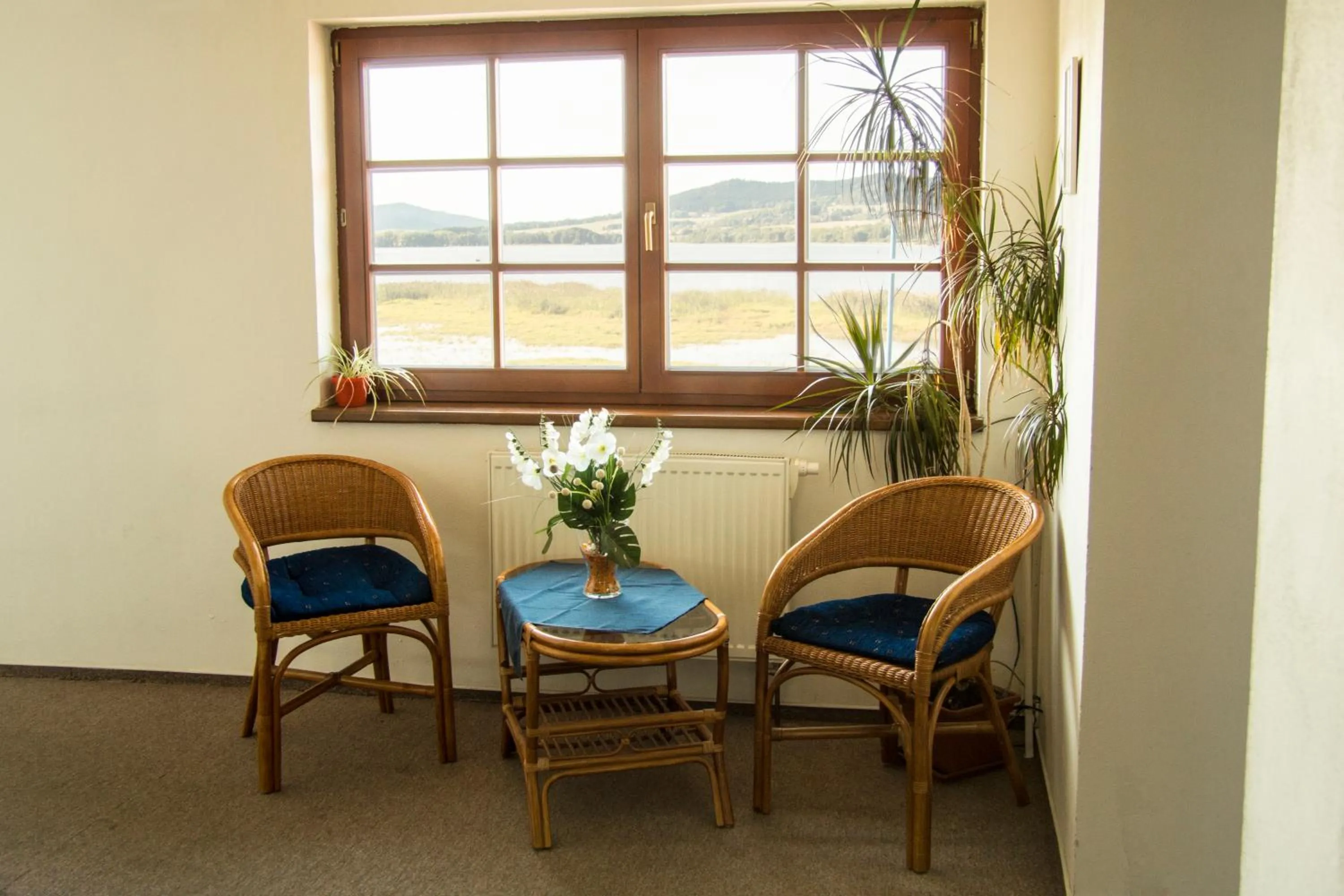 Seating area in Hotel Na Pláži