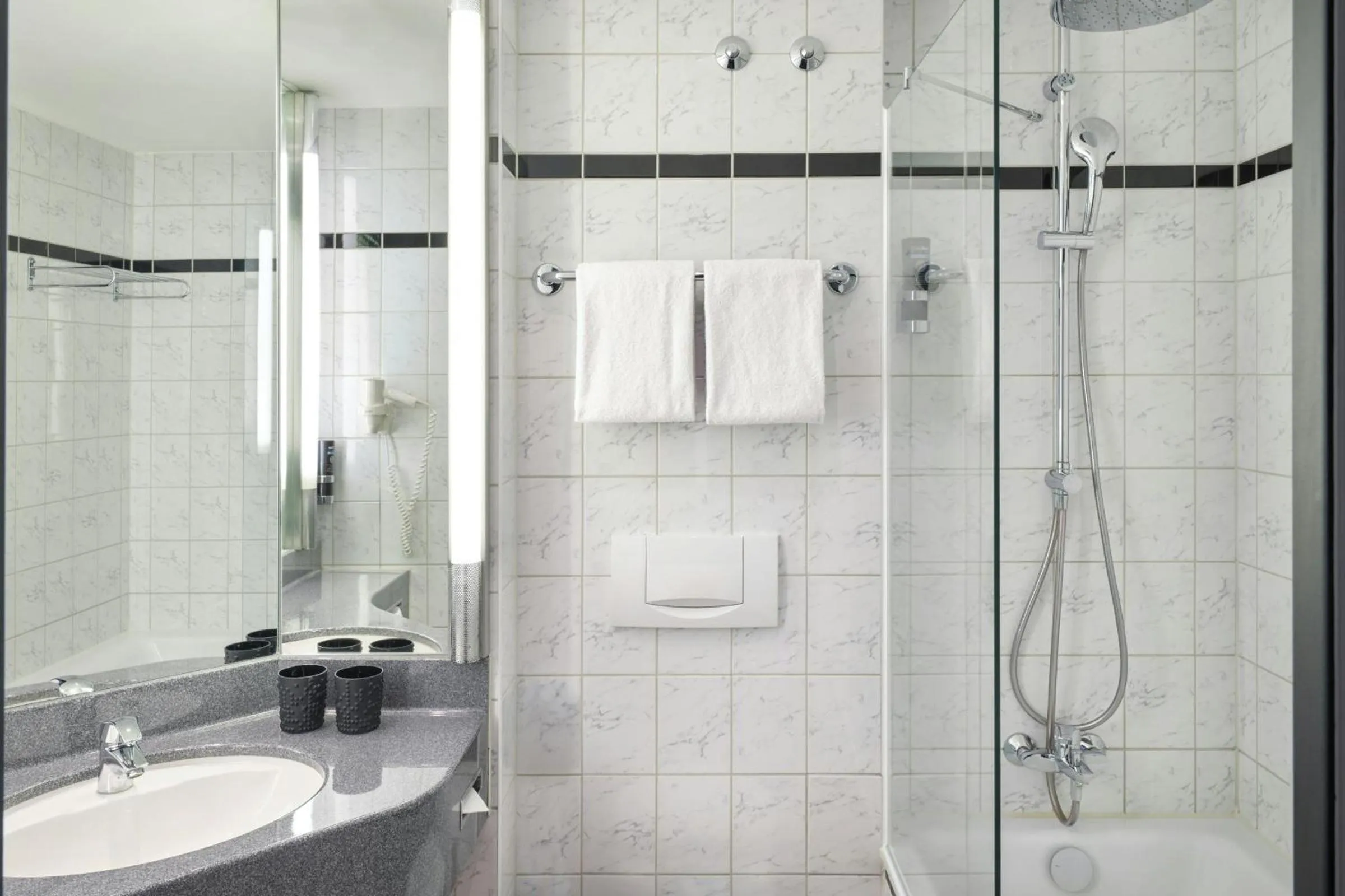 Bathroom in NYX Hotel Berlin Köpenick by Leonardo Hotels