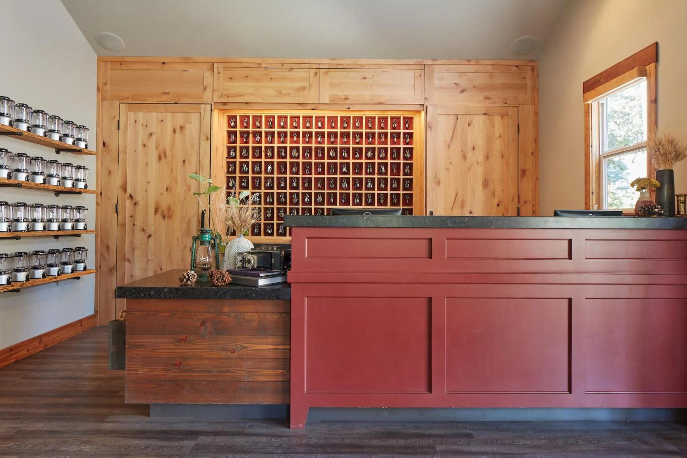 Lobby or reception in Evergreen Lodge at Yosemite