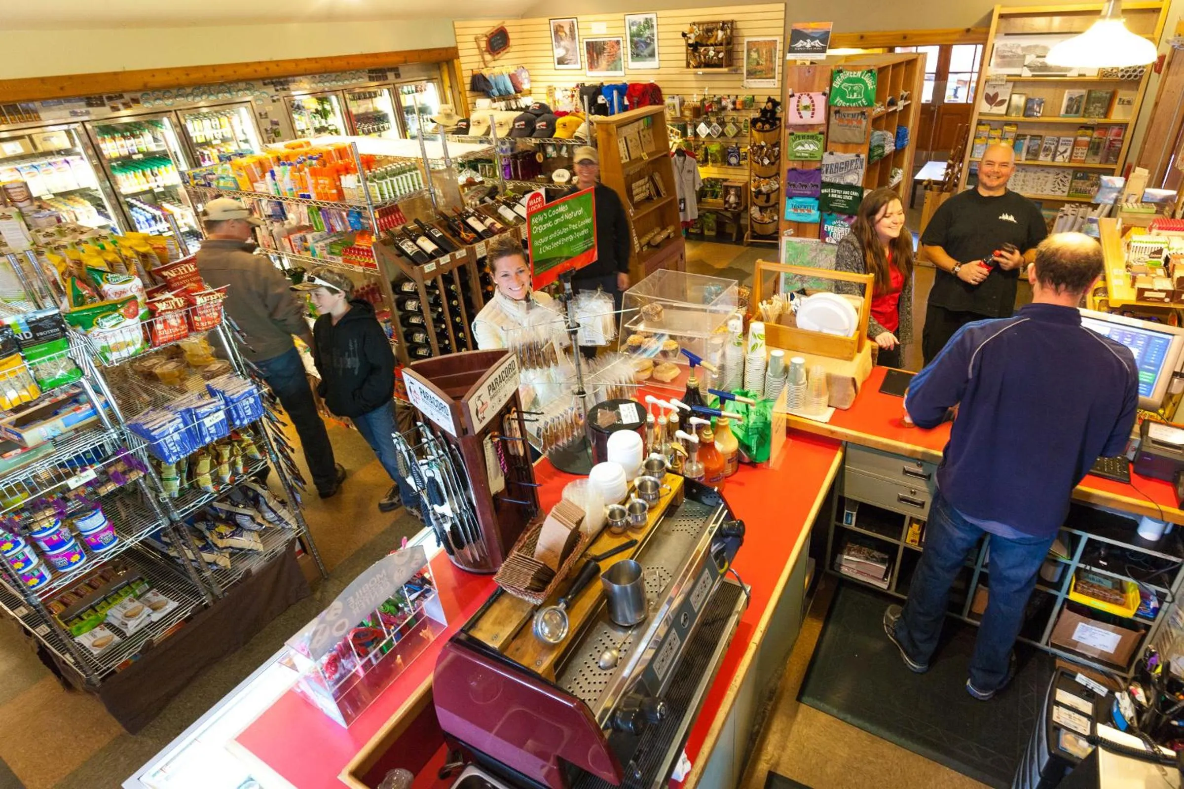 Staff in Evergreen Lodge at Yosemite
