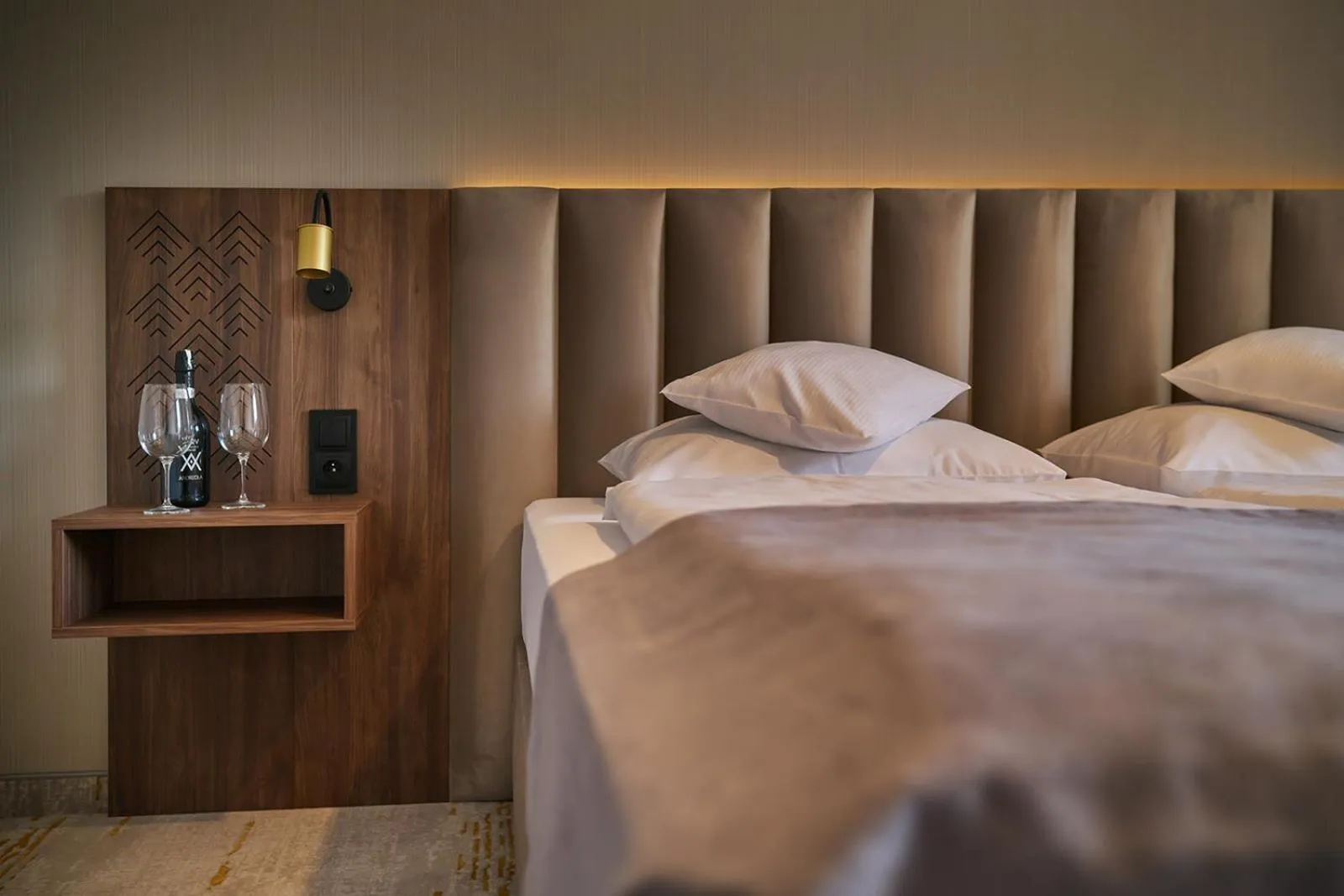 Bedroom, Bed in Five Seasons Szklarska Poręba