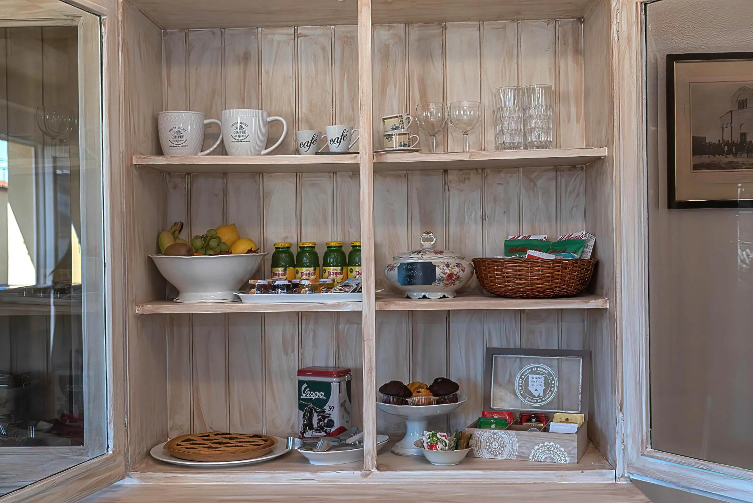 Food and drinks in La casa del pittore