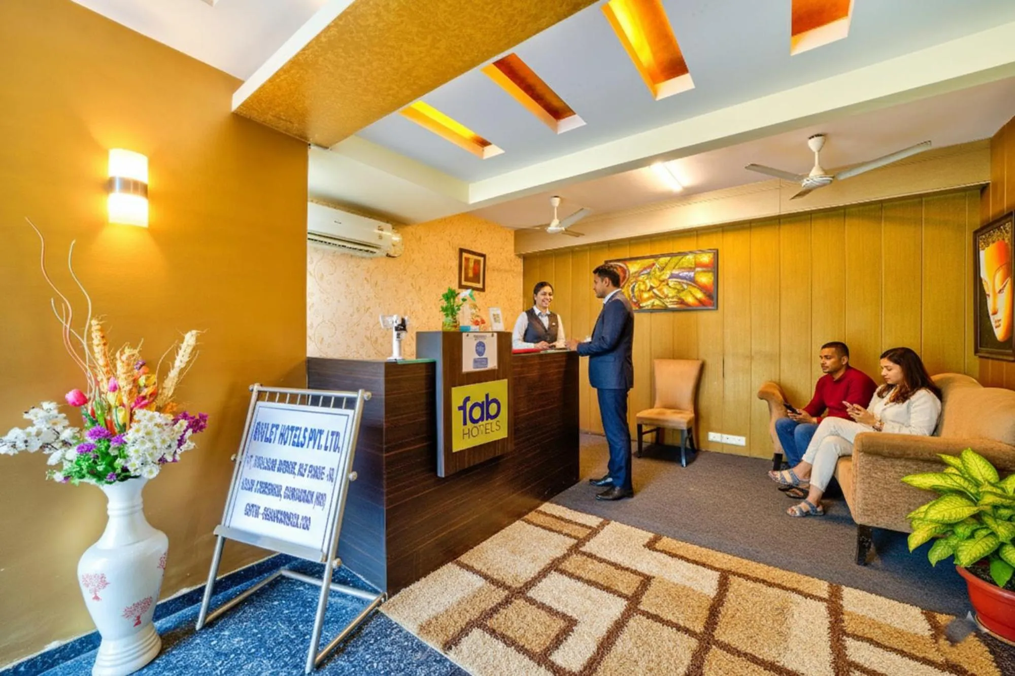 Lobby or reception in FabHotel Rivlet