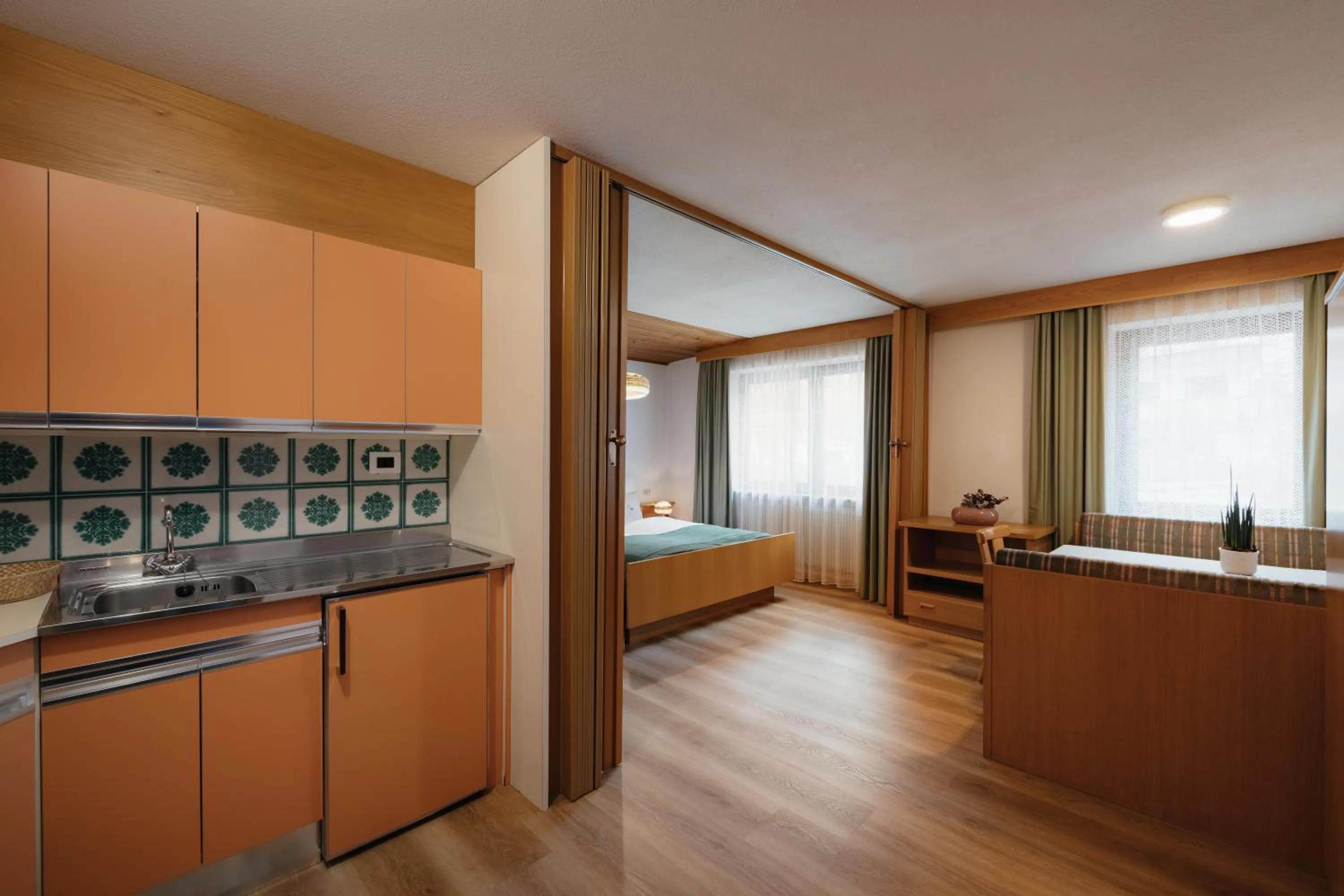 Kitchen or kitchenette, Bed in Residence Arche Noah - Colfosco