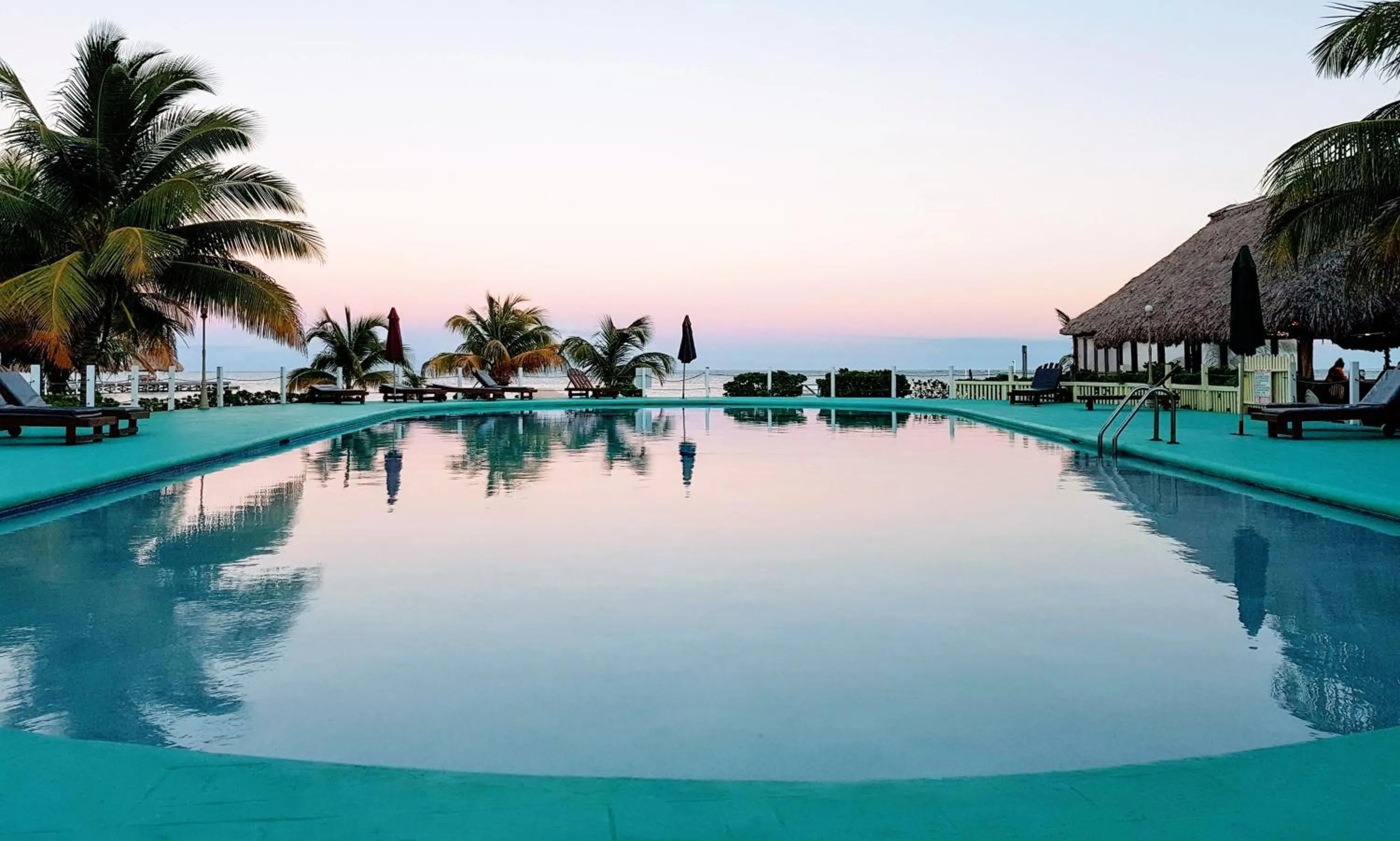 Pool view in Royal Caribbean Resort