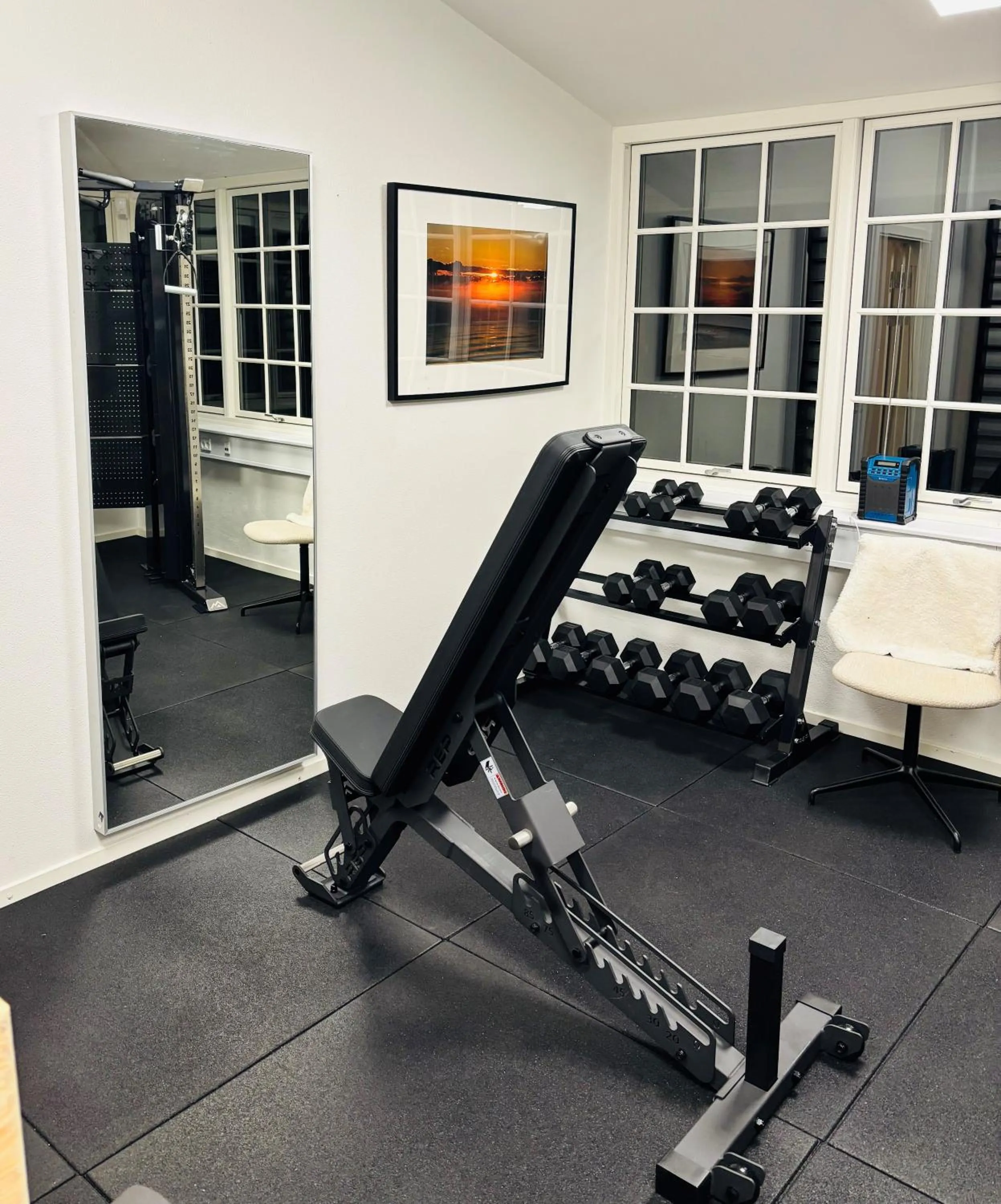 Fitness centre/facilities in Hotel Nørrevang