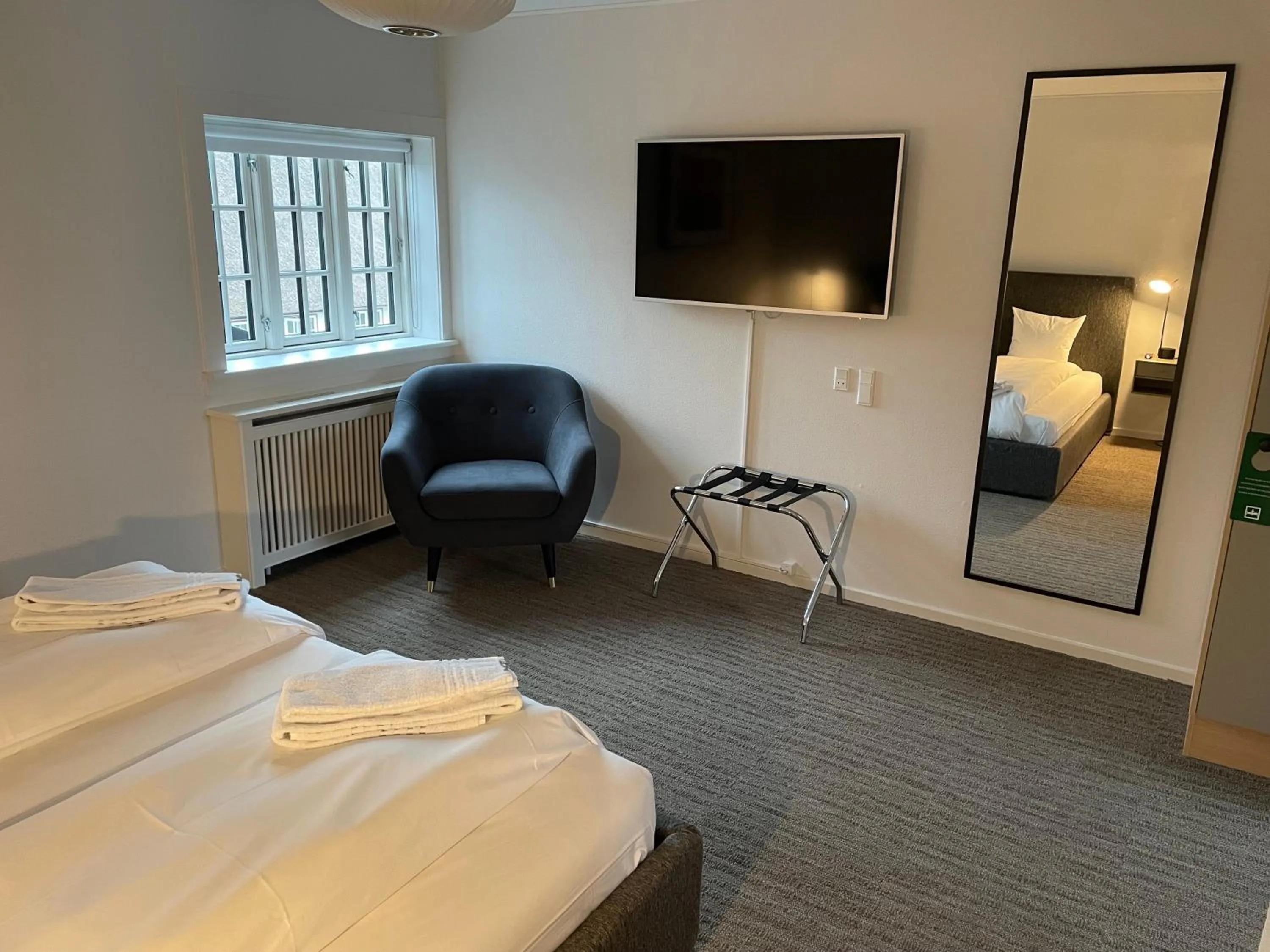 Bedroom, Bed in Hotel Nørrevang