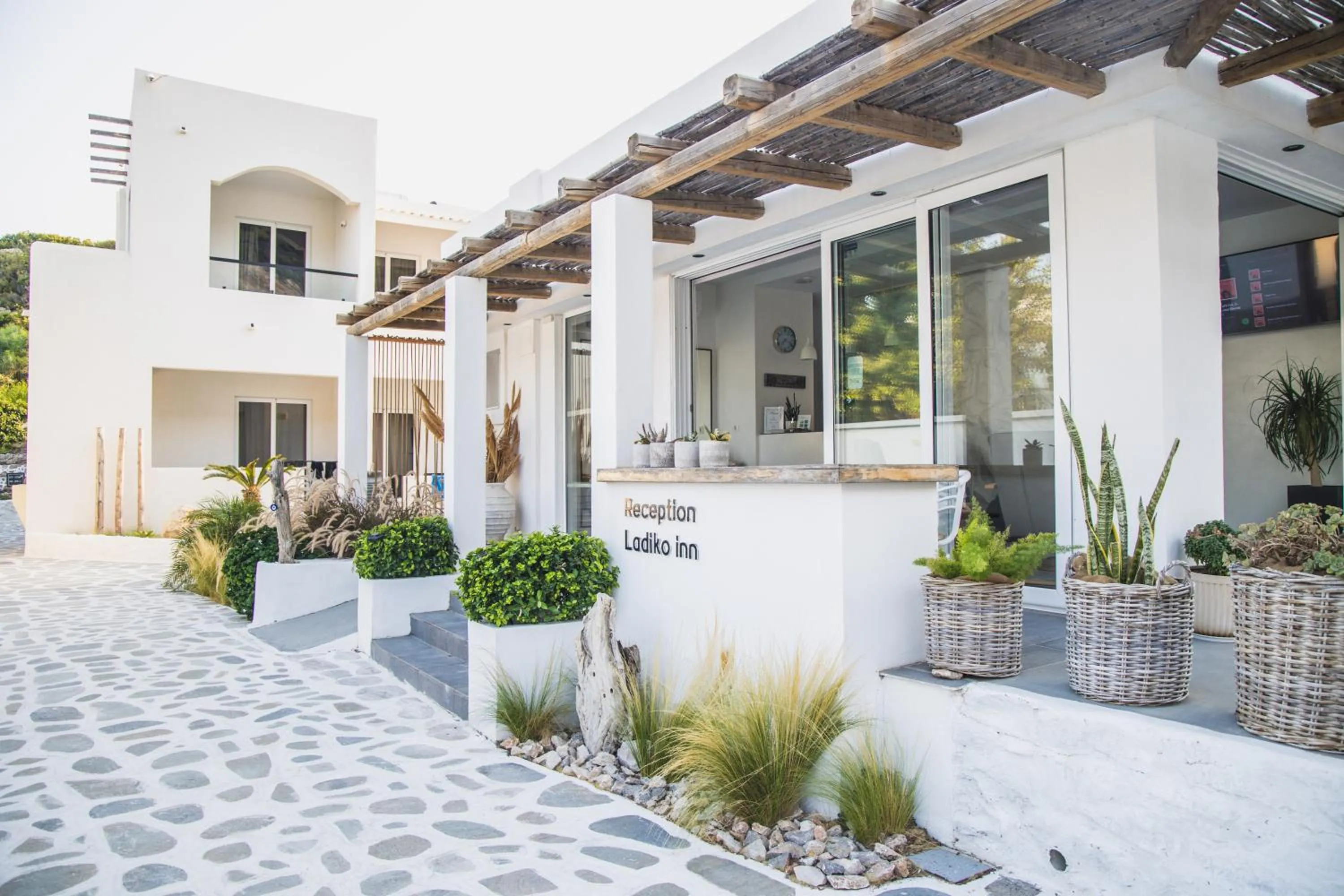 Property building in Ladiko Inn Hotel Faliraki -Anthony Quinn Bay