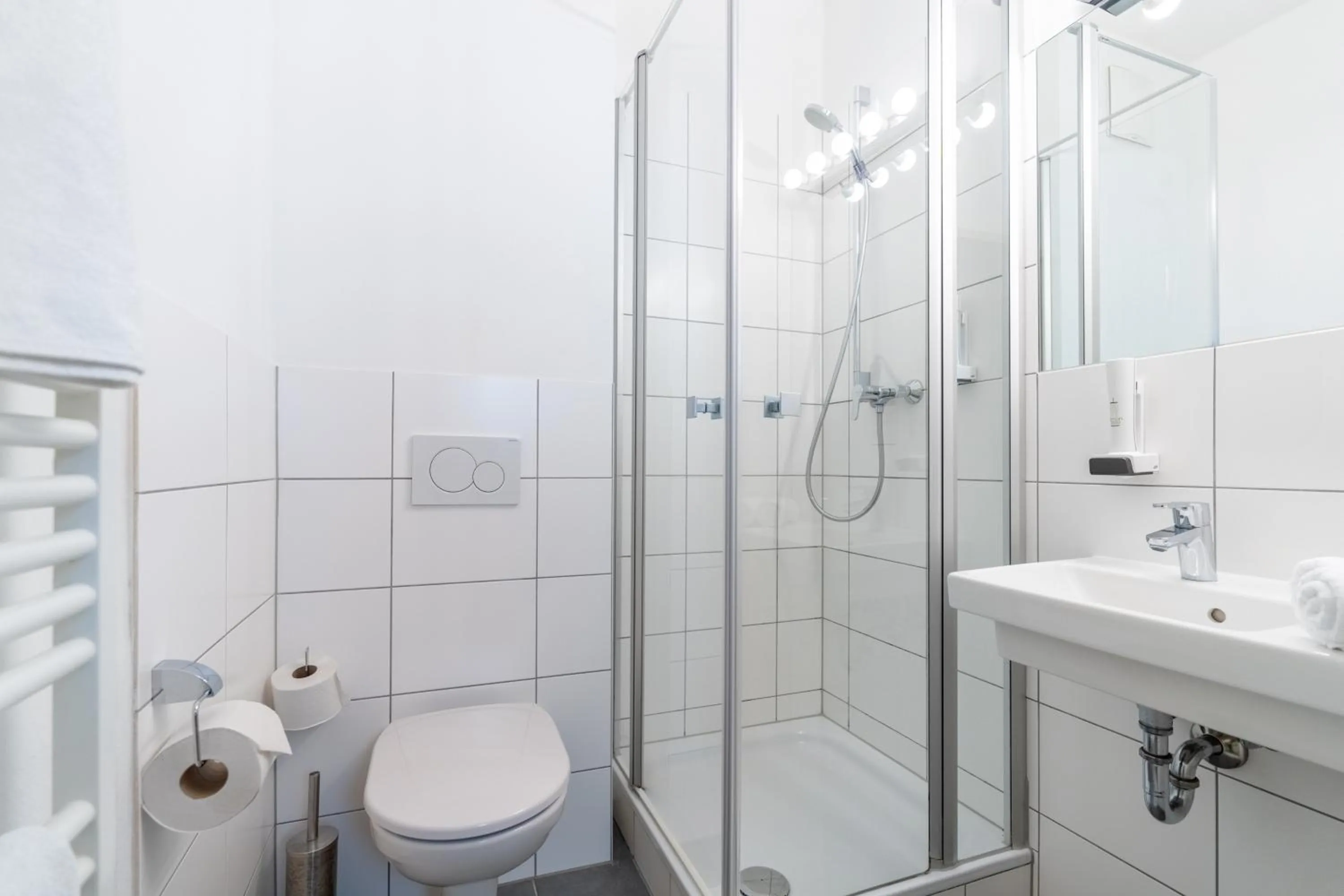 Bathroom in Das Jedermann Boutiquehotel mit Stadtgarten