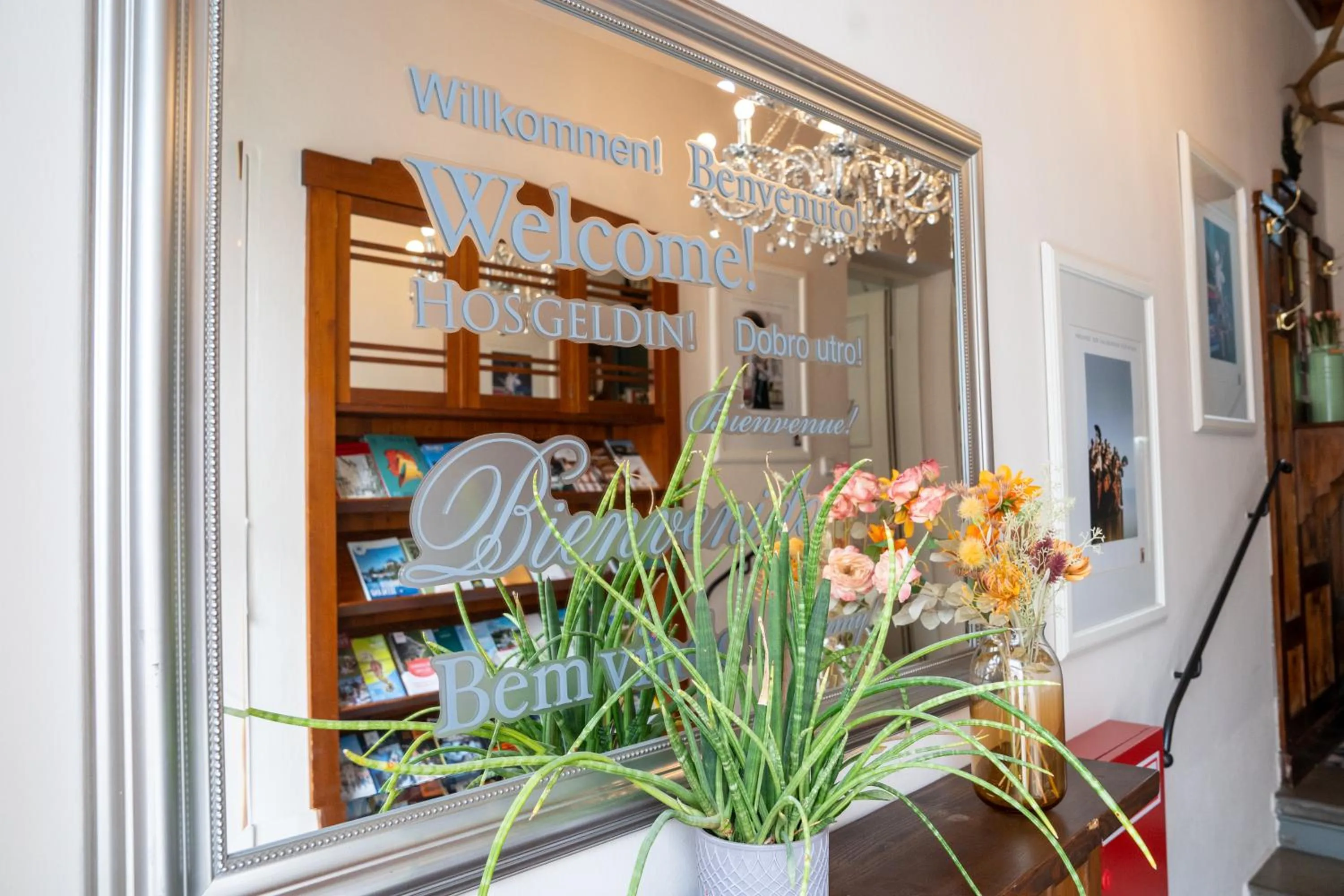 Lobby or reception in Das Jedermann Boutiquehotel mit Stadtgarten