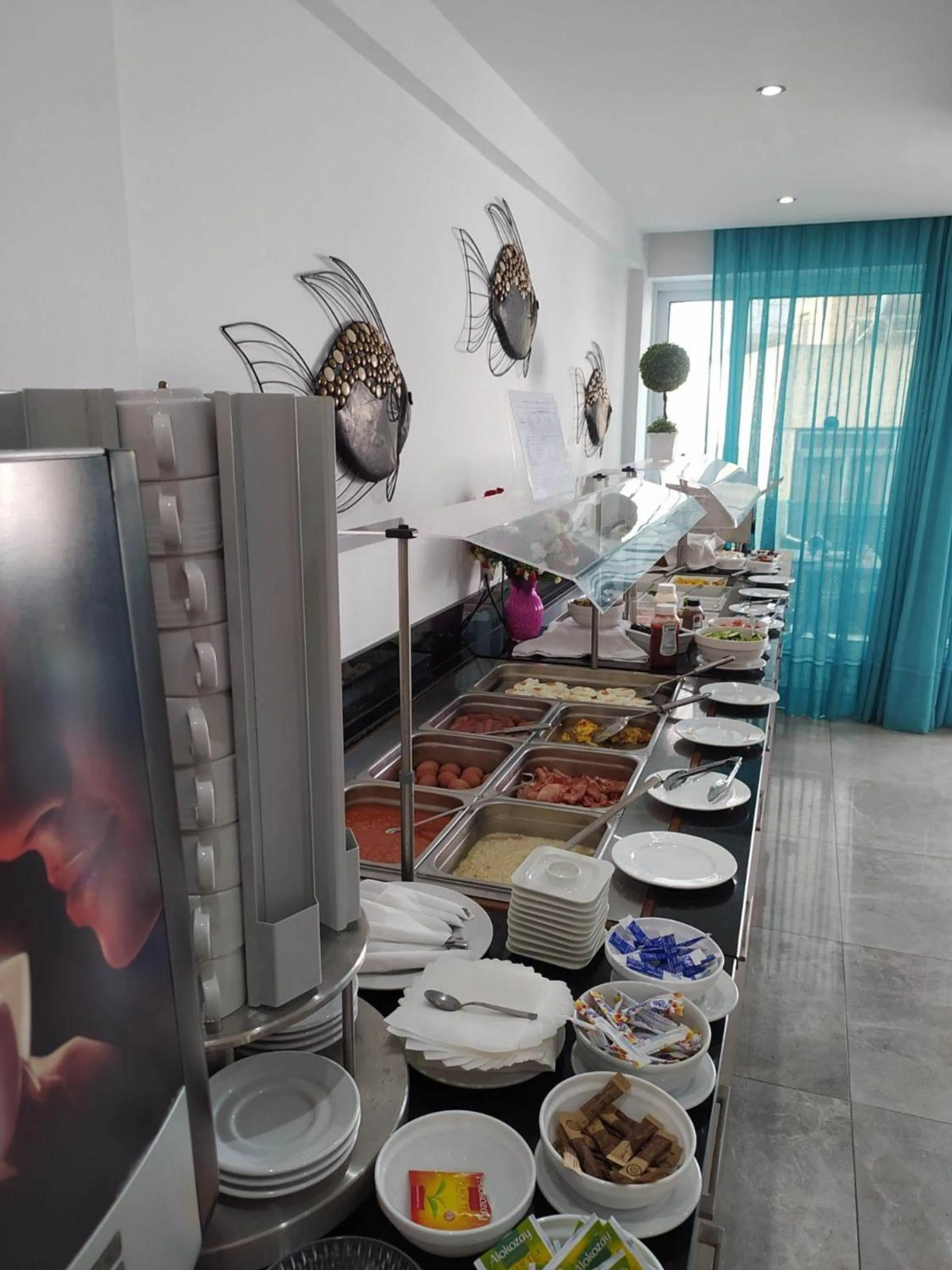 Buffet breakfast in Sunny Blue Hotel