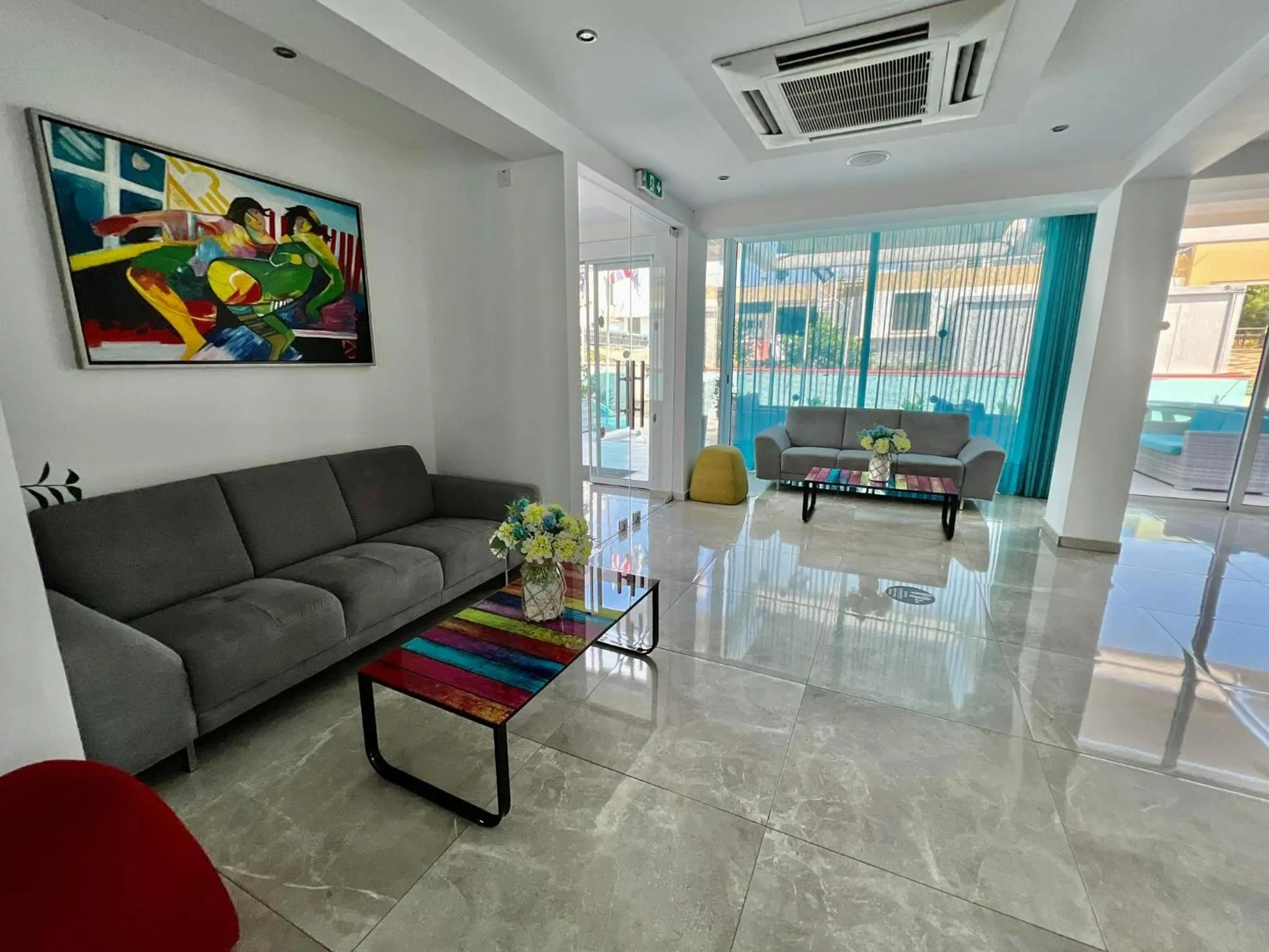 Lobby or reception in Sunny Blue Hotel