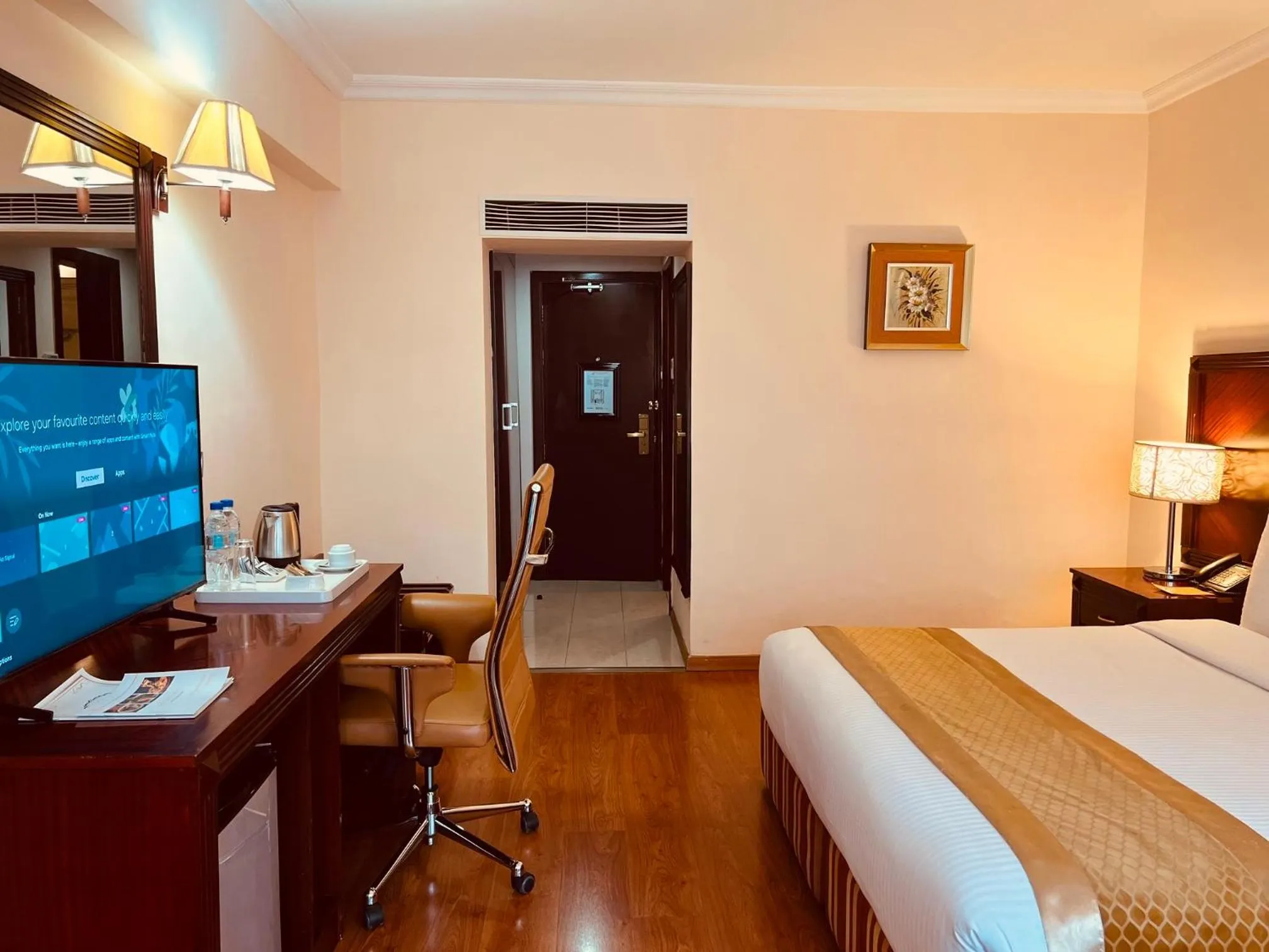 Bed in Inter Luxury Hotel