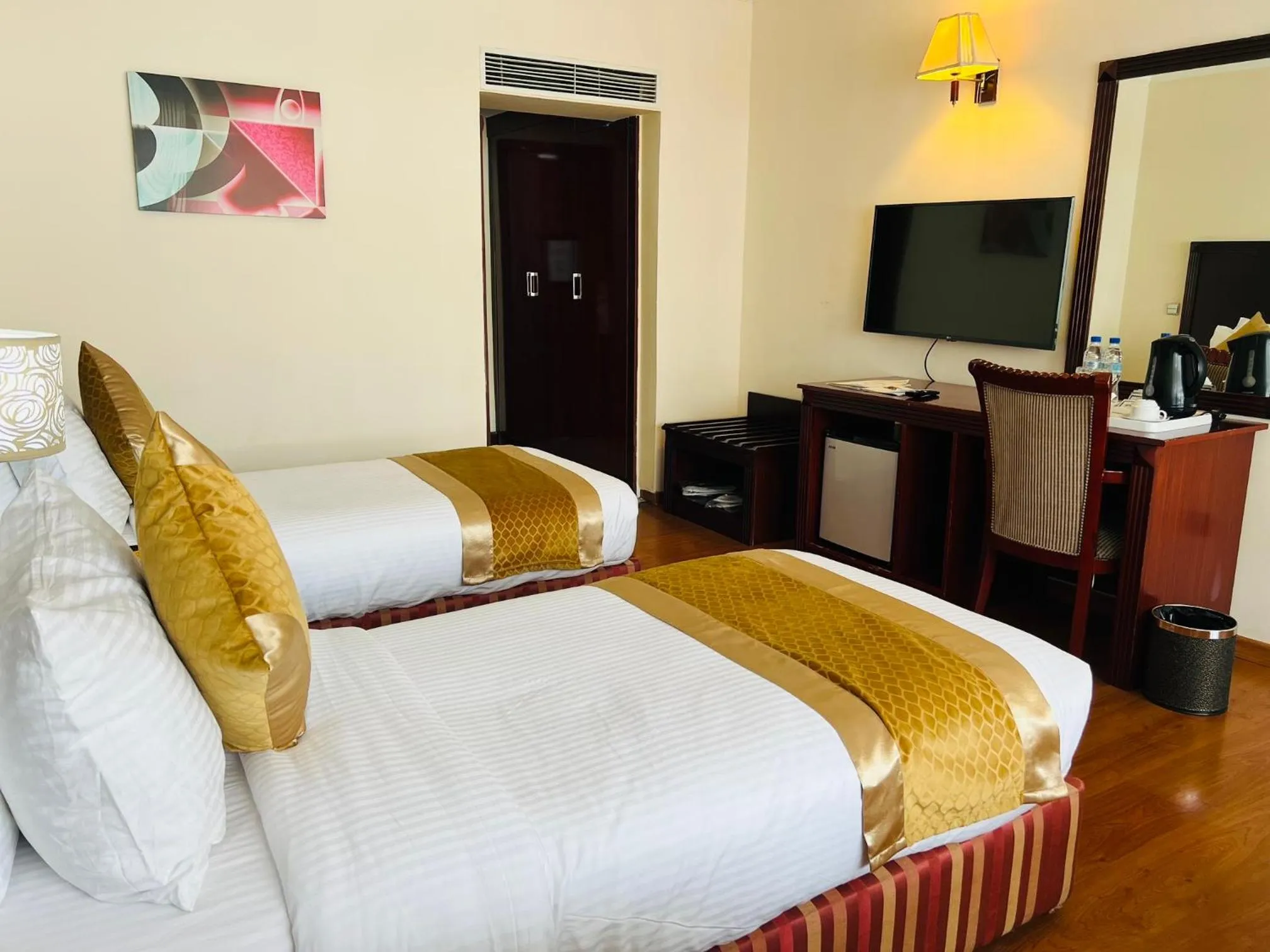 Bed in Inter Luxury Hotel