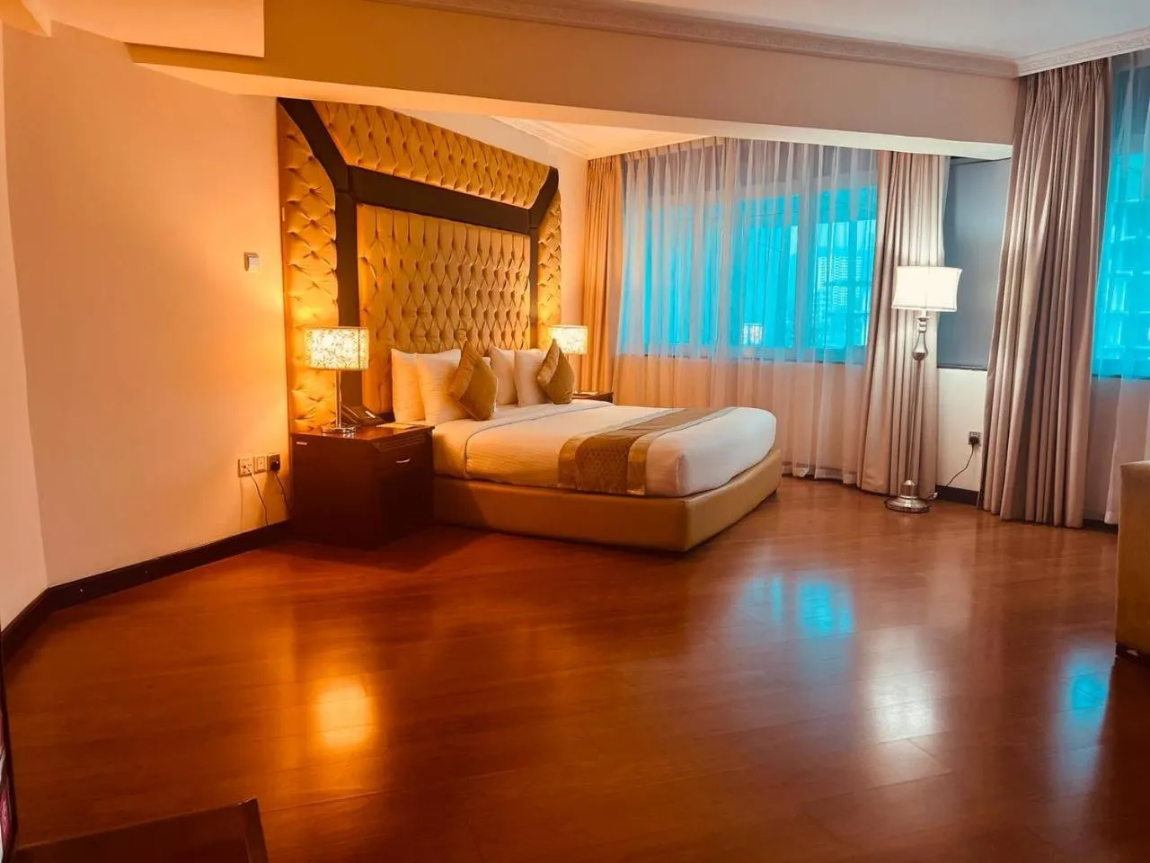 Bed in Inter Luxury Hotel