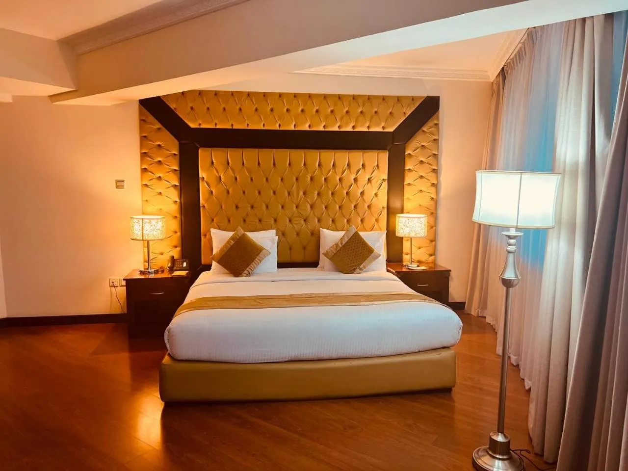 Bed in Inter Luxury Hotel