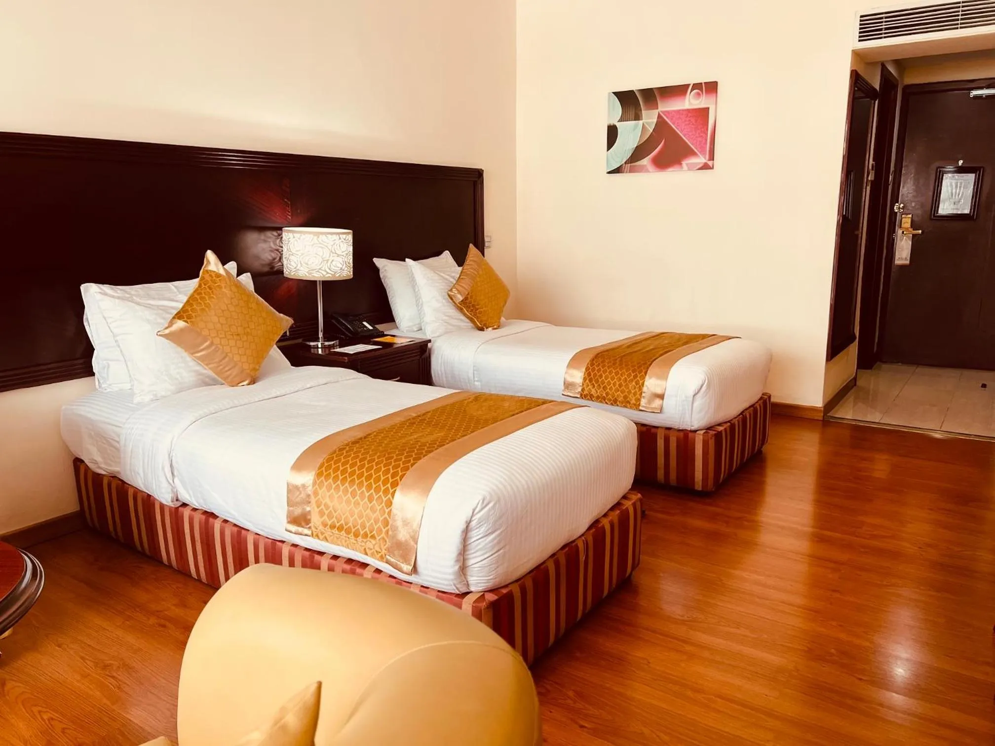 Bed in Inter Luxury Hotel