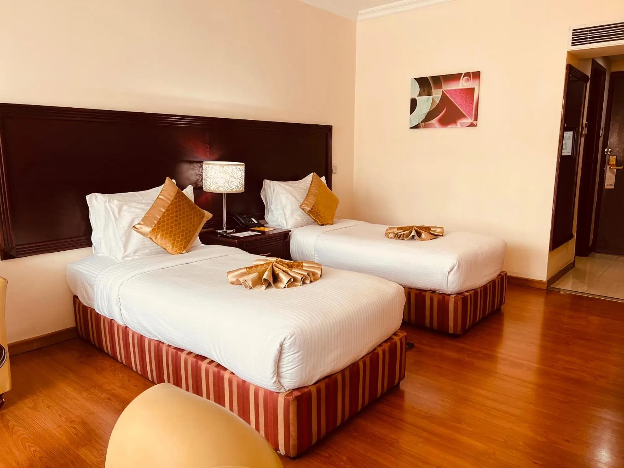 Bed in Inter Luxury Hotel