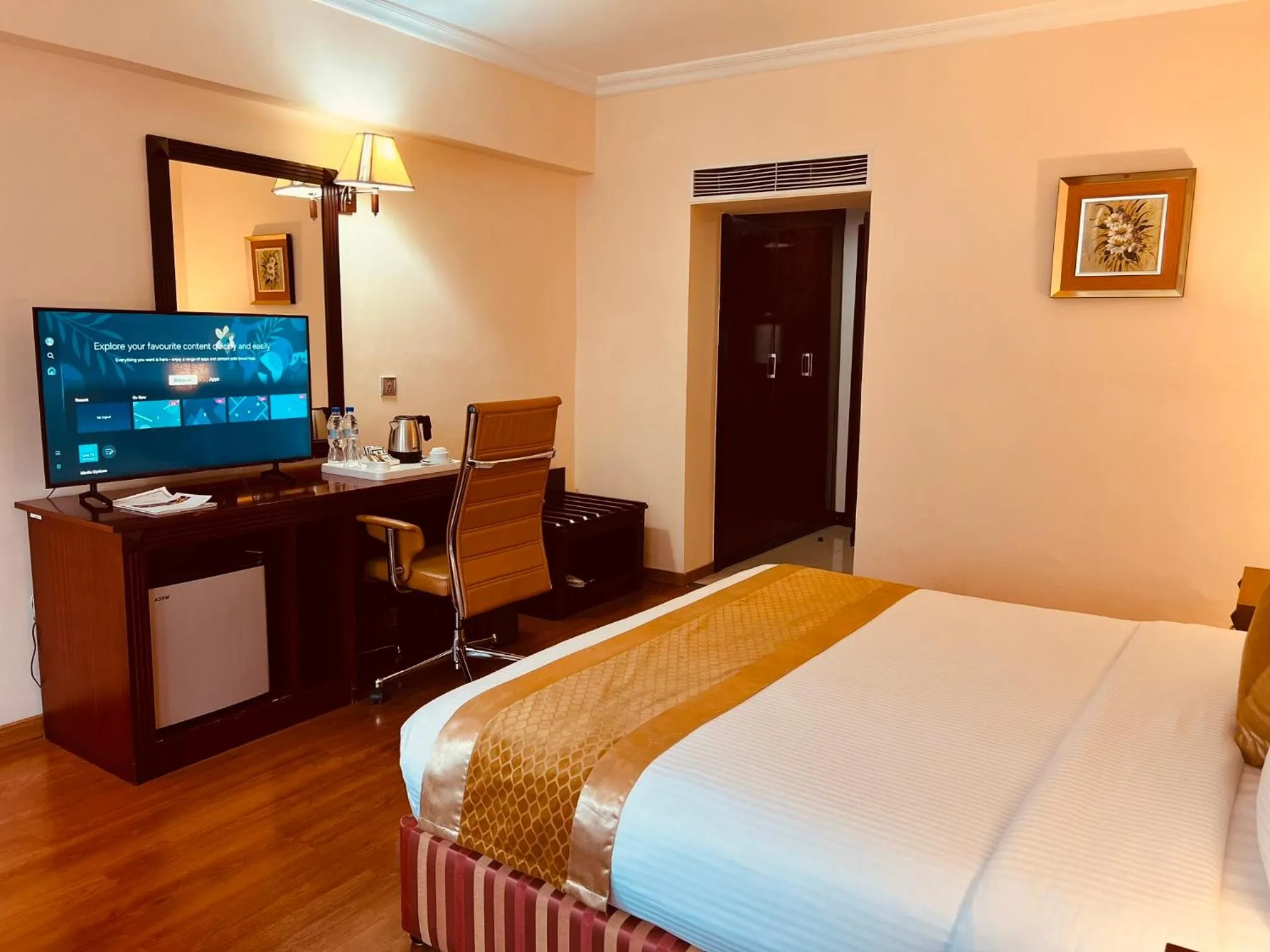 Bed in Inter Luxury Hotel