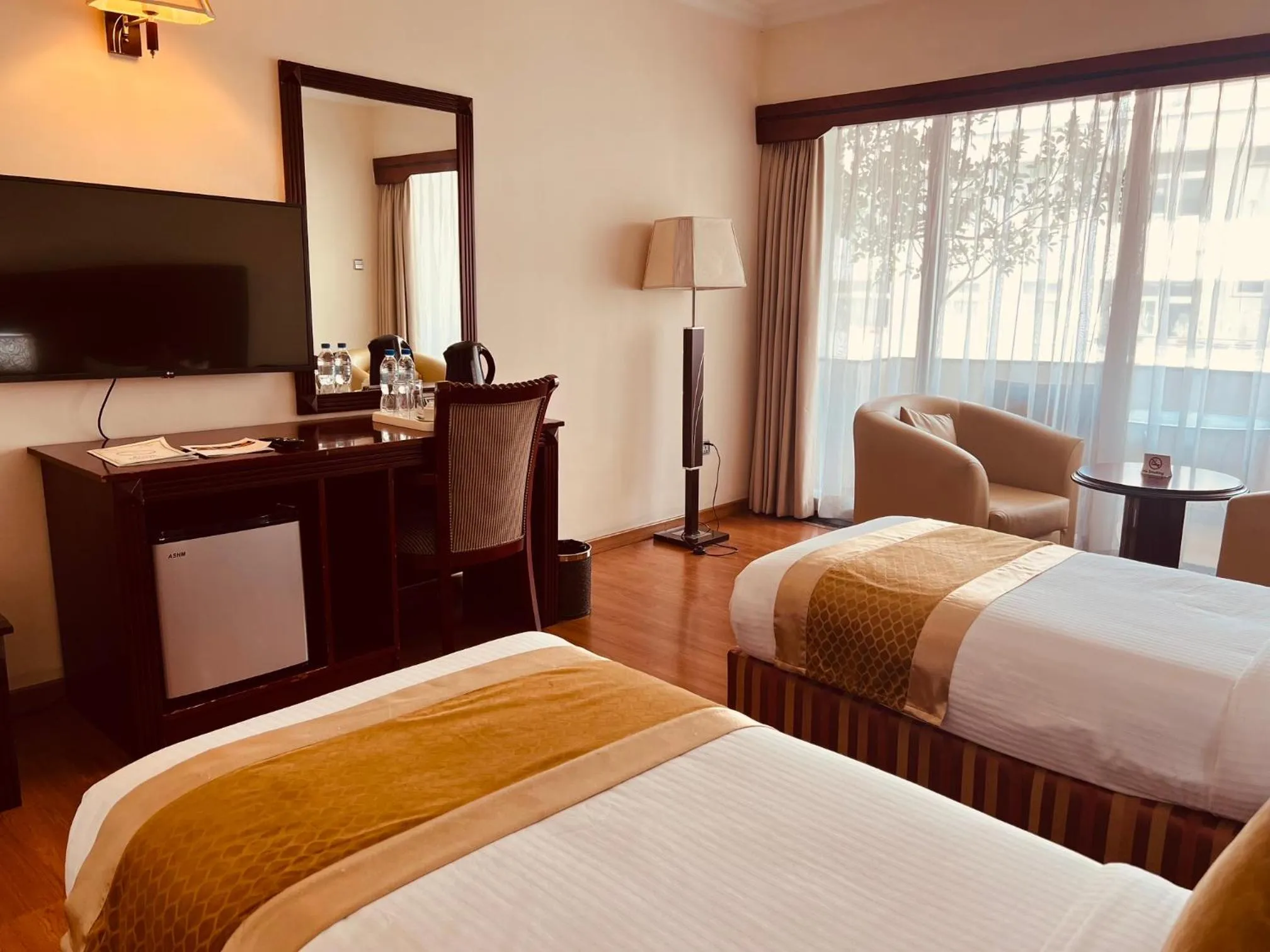 Bed in Inter Luxury Hotel