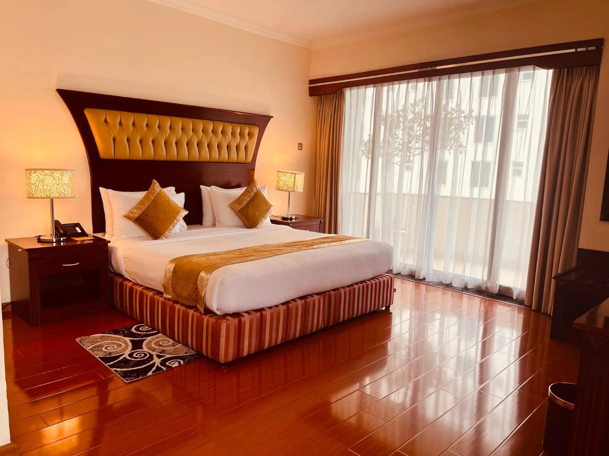 Bed in Inter Luxury Hotel