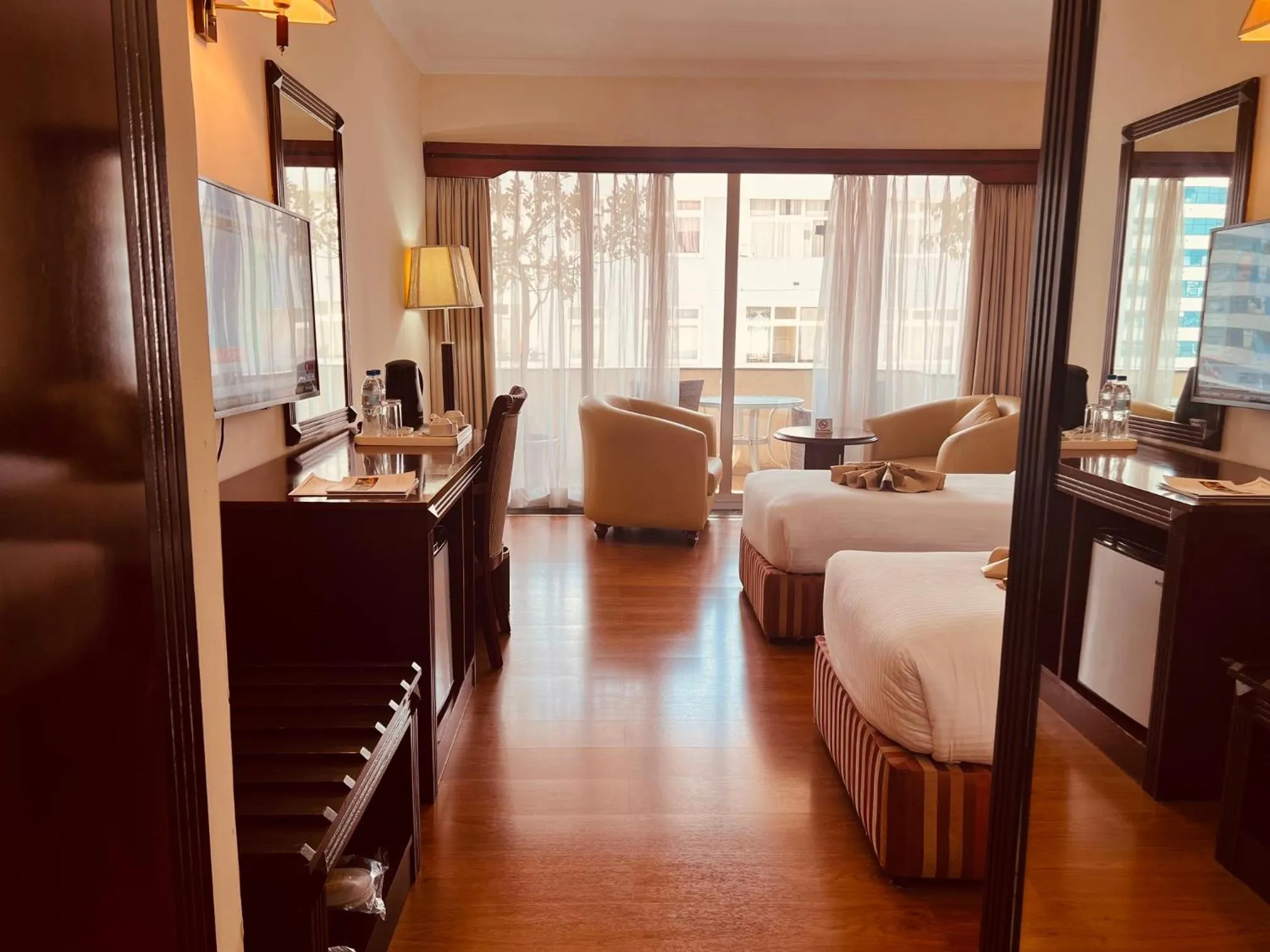 Bed in Inter Luxury Hotel