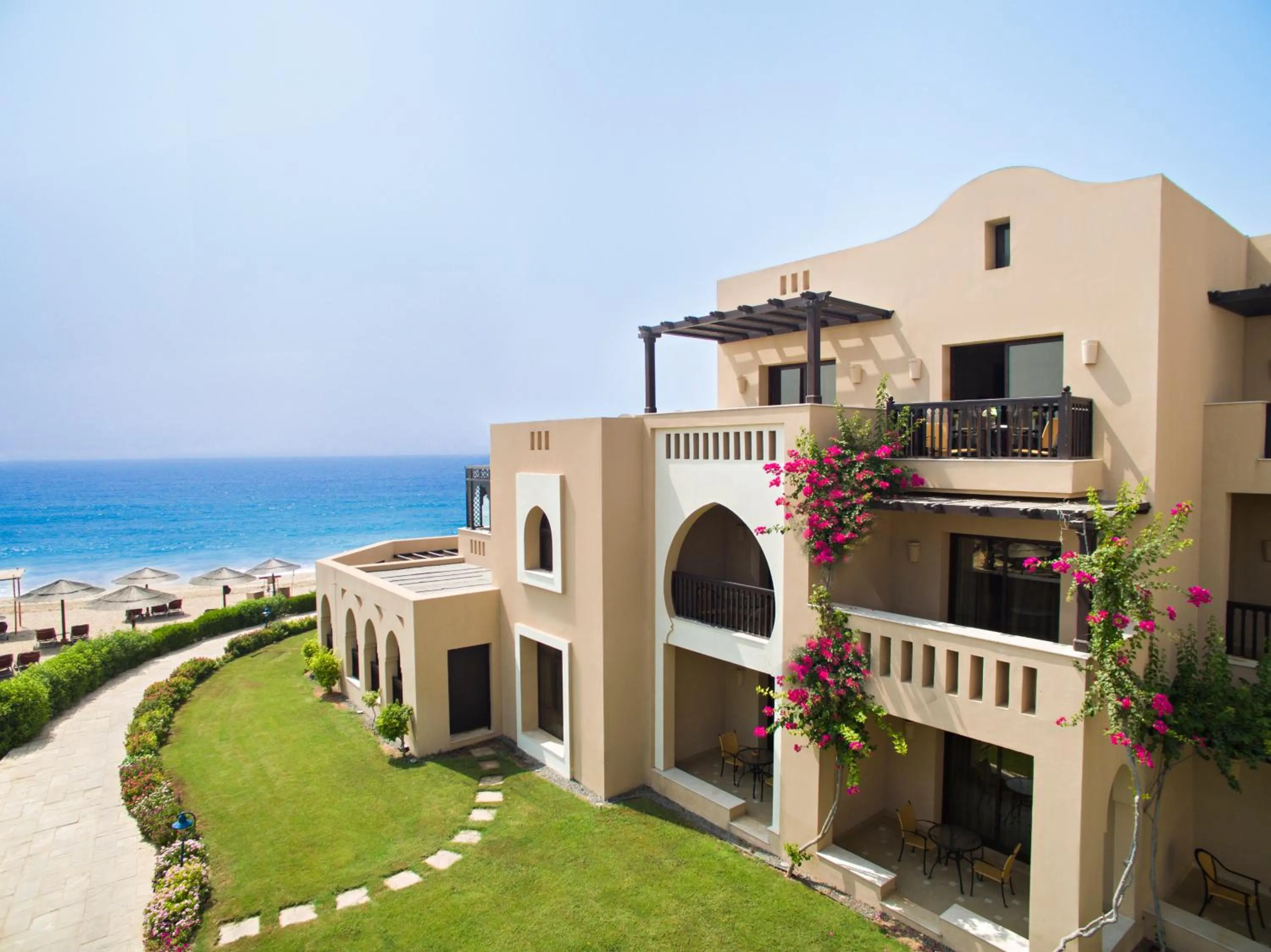 Property building in Miramar Al Aqah Beach Resort