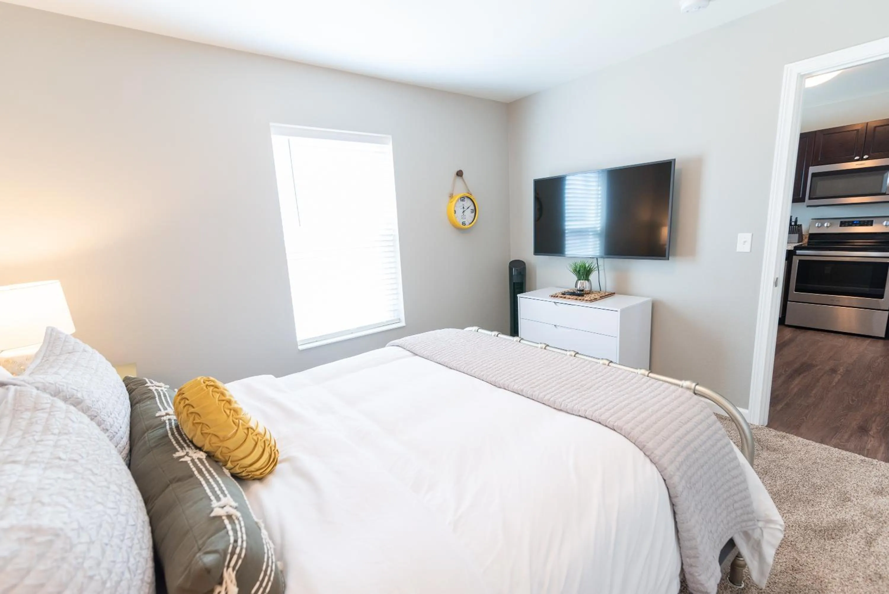 Bed in Susitna Suites