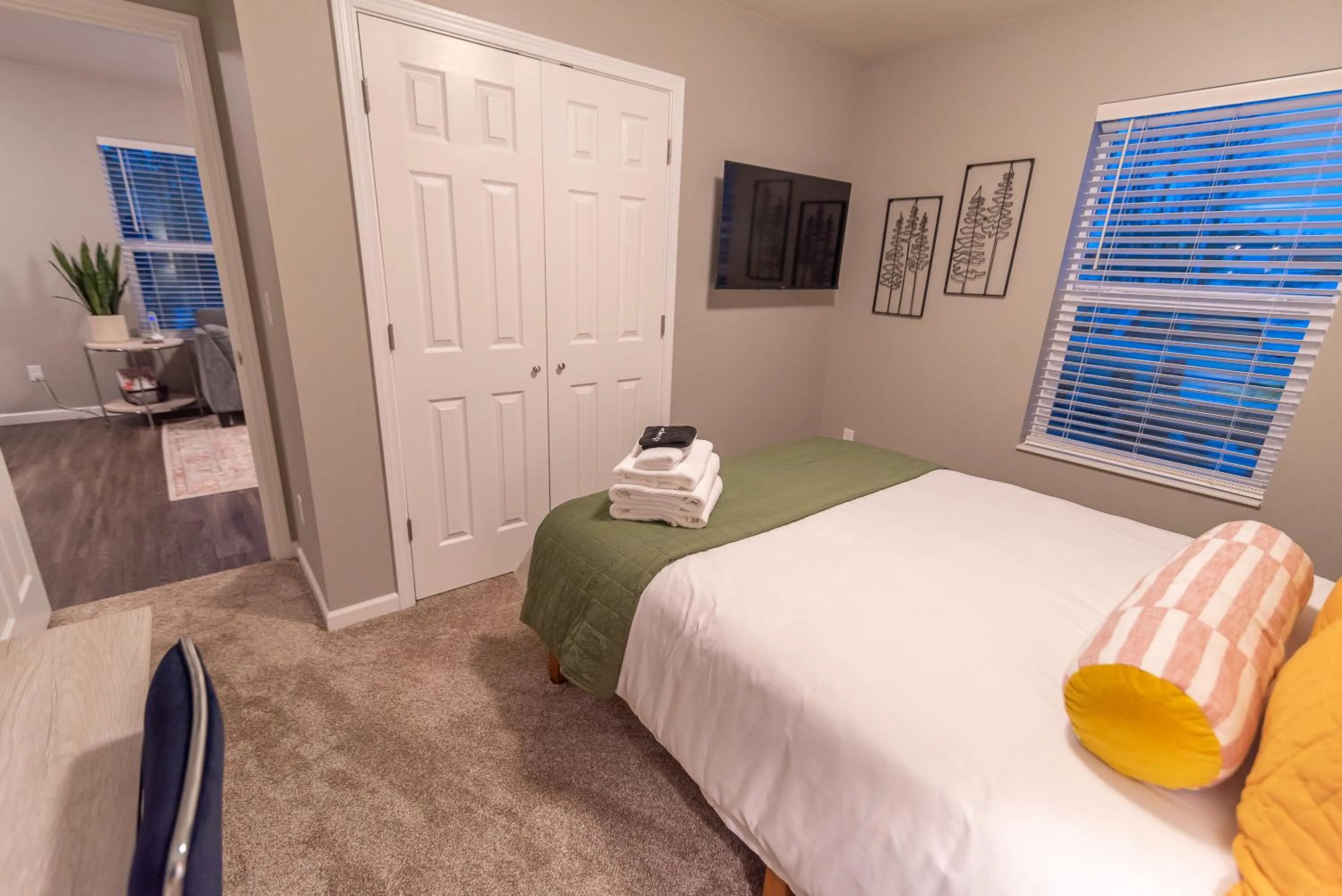 Bed in Susitna Suites