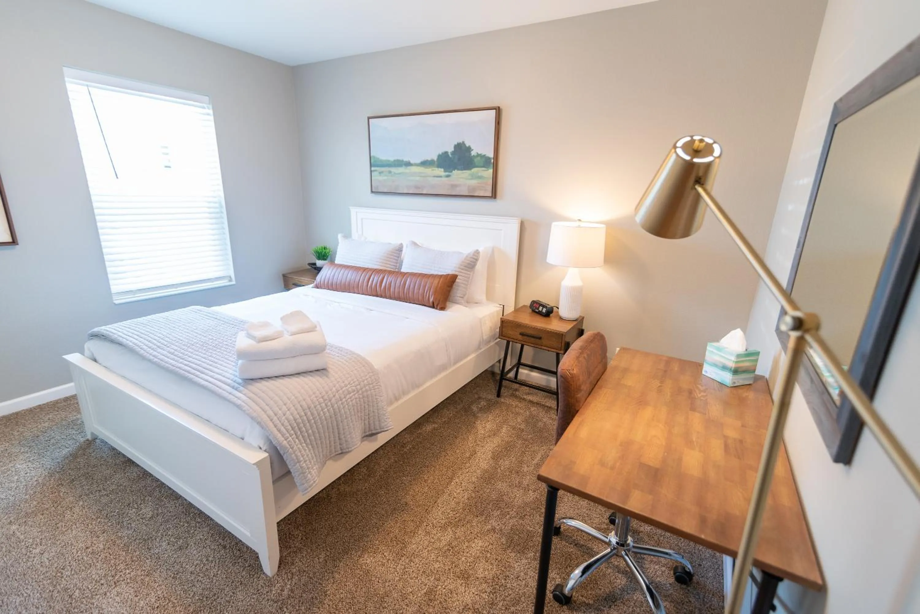 Bed in Susitna Suites