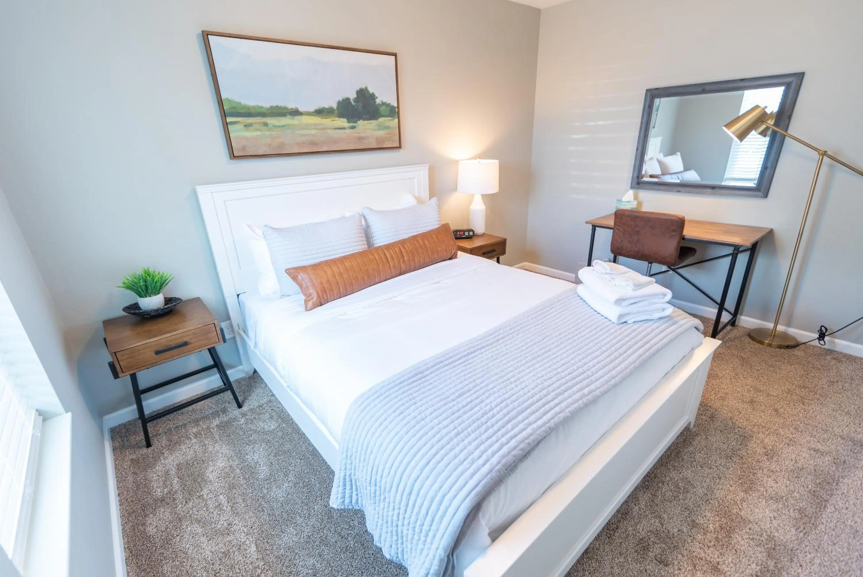 Bed in Susitna Suites