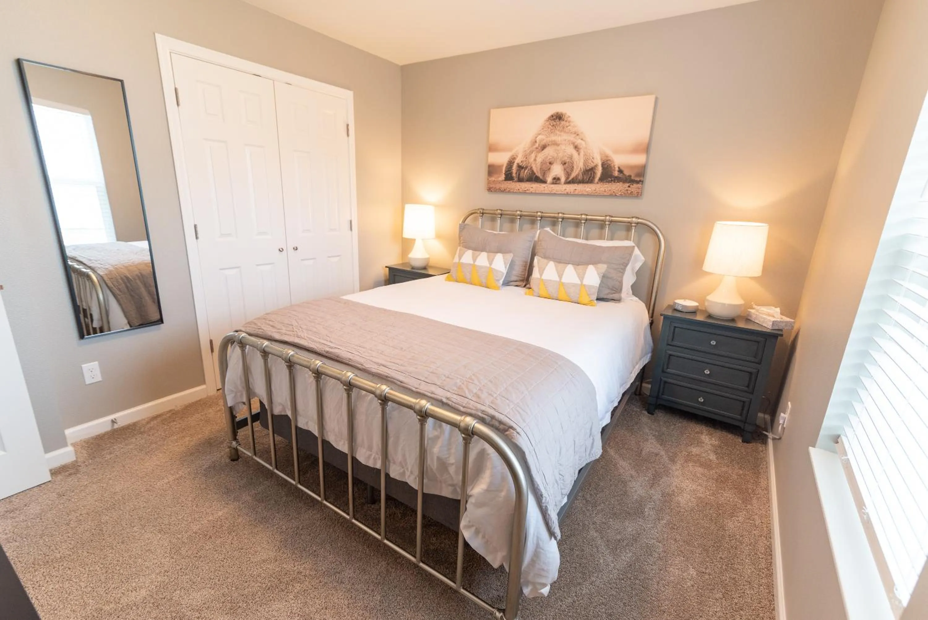 Bed in Susitna Suites