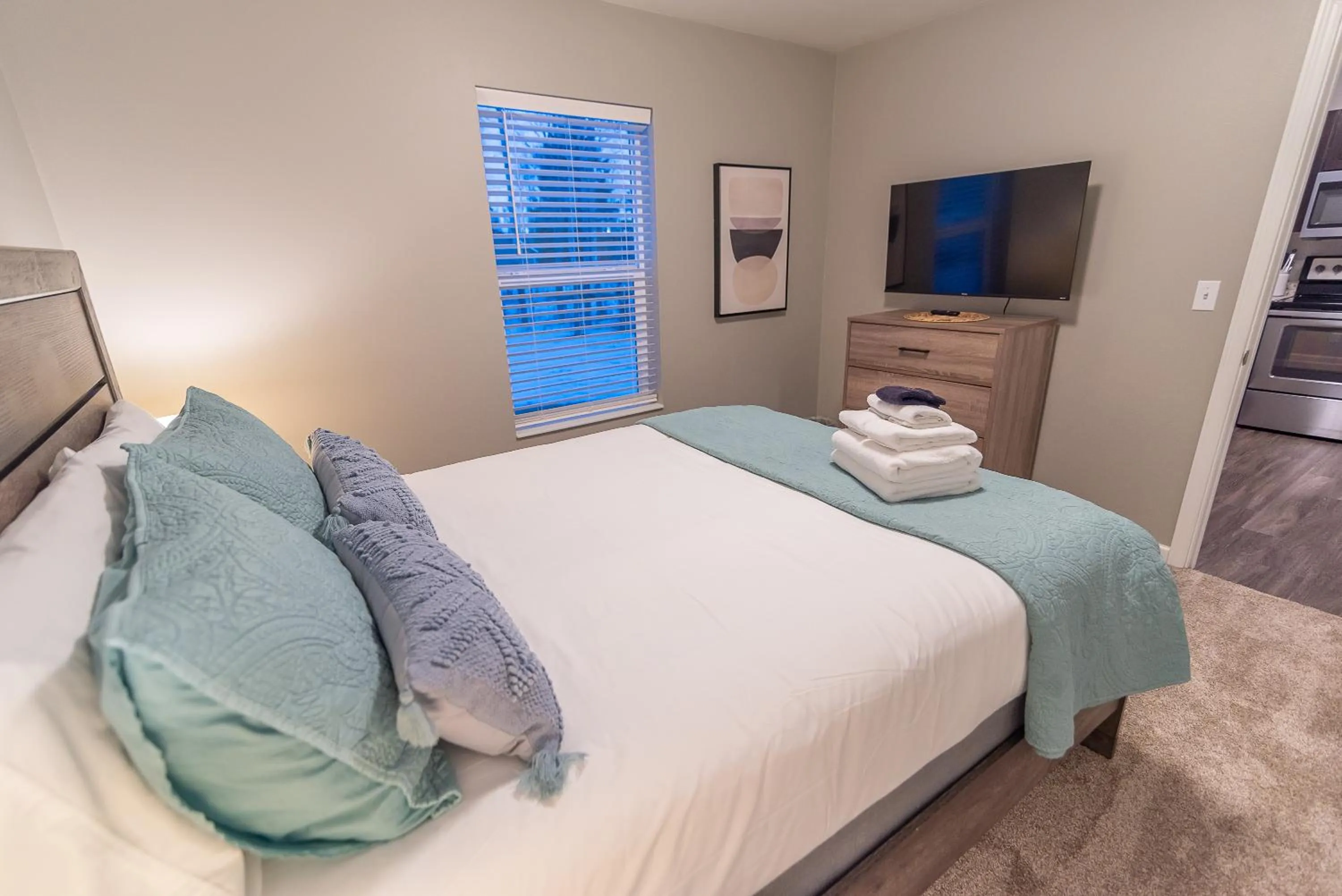 Bed in Susitna Suites