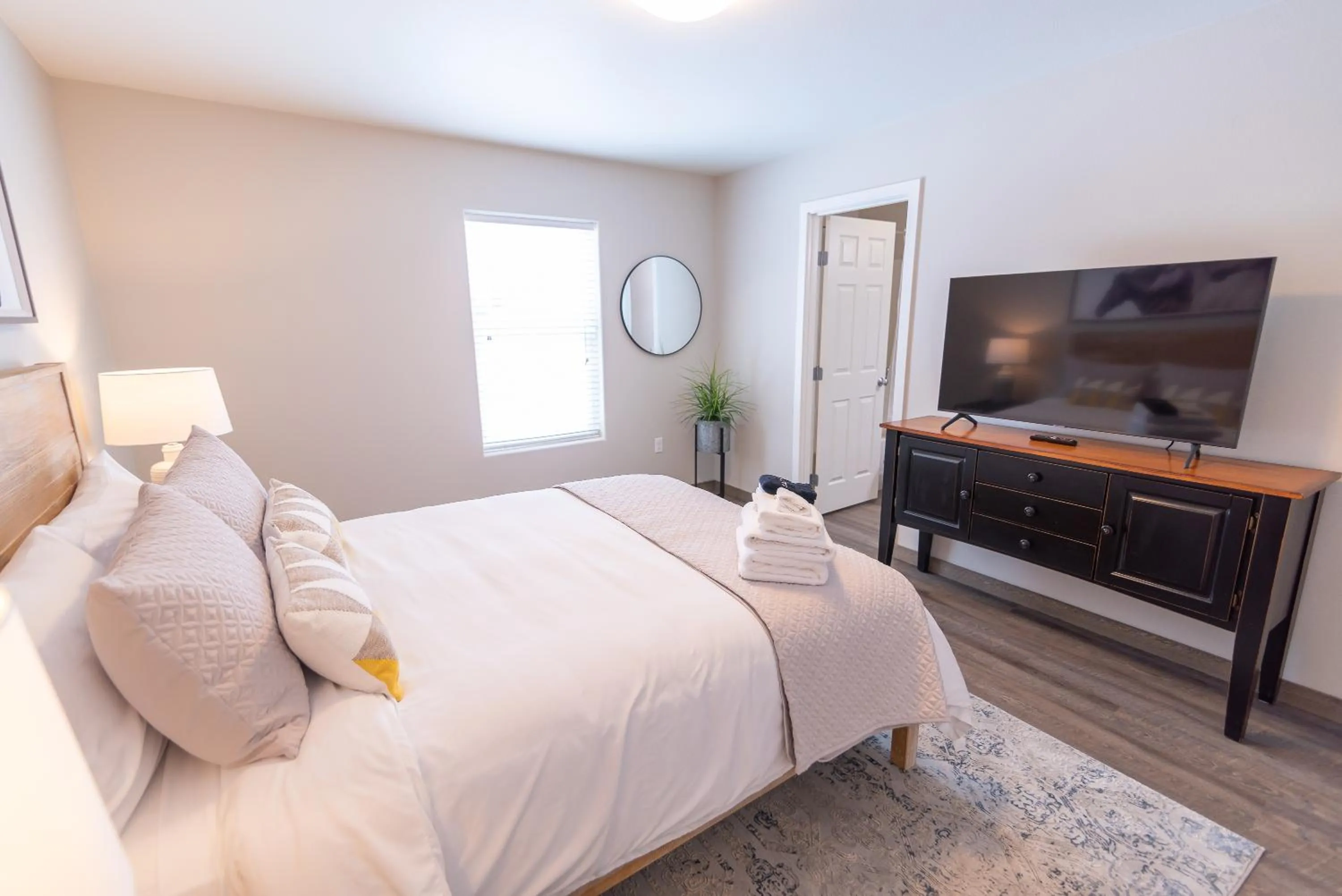 Bed in Susitna Suites