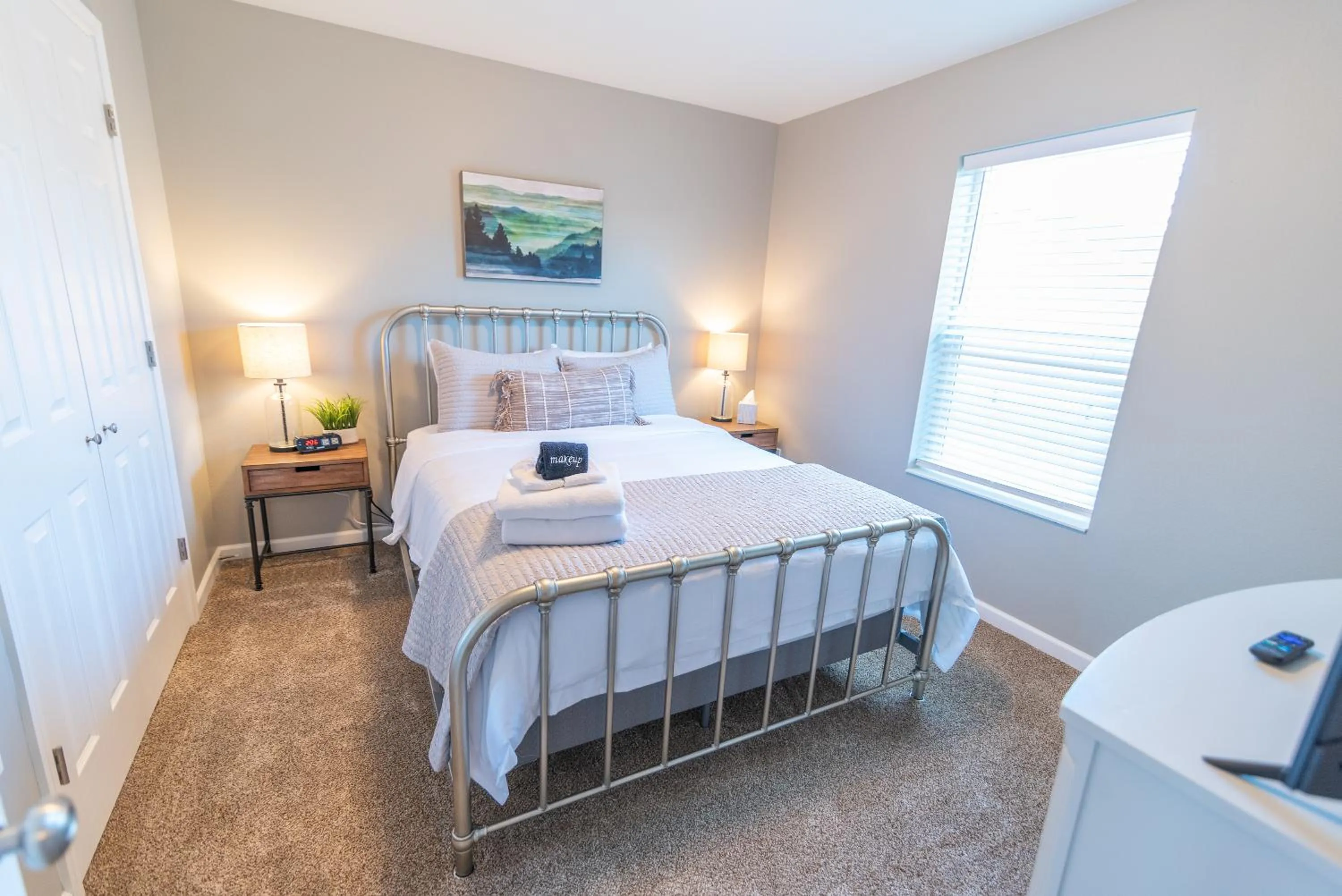 Bed in Susitna Suites