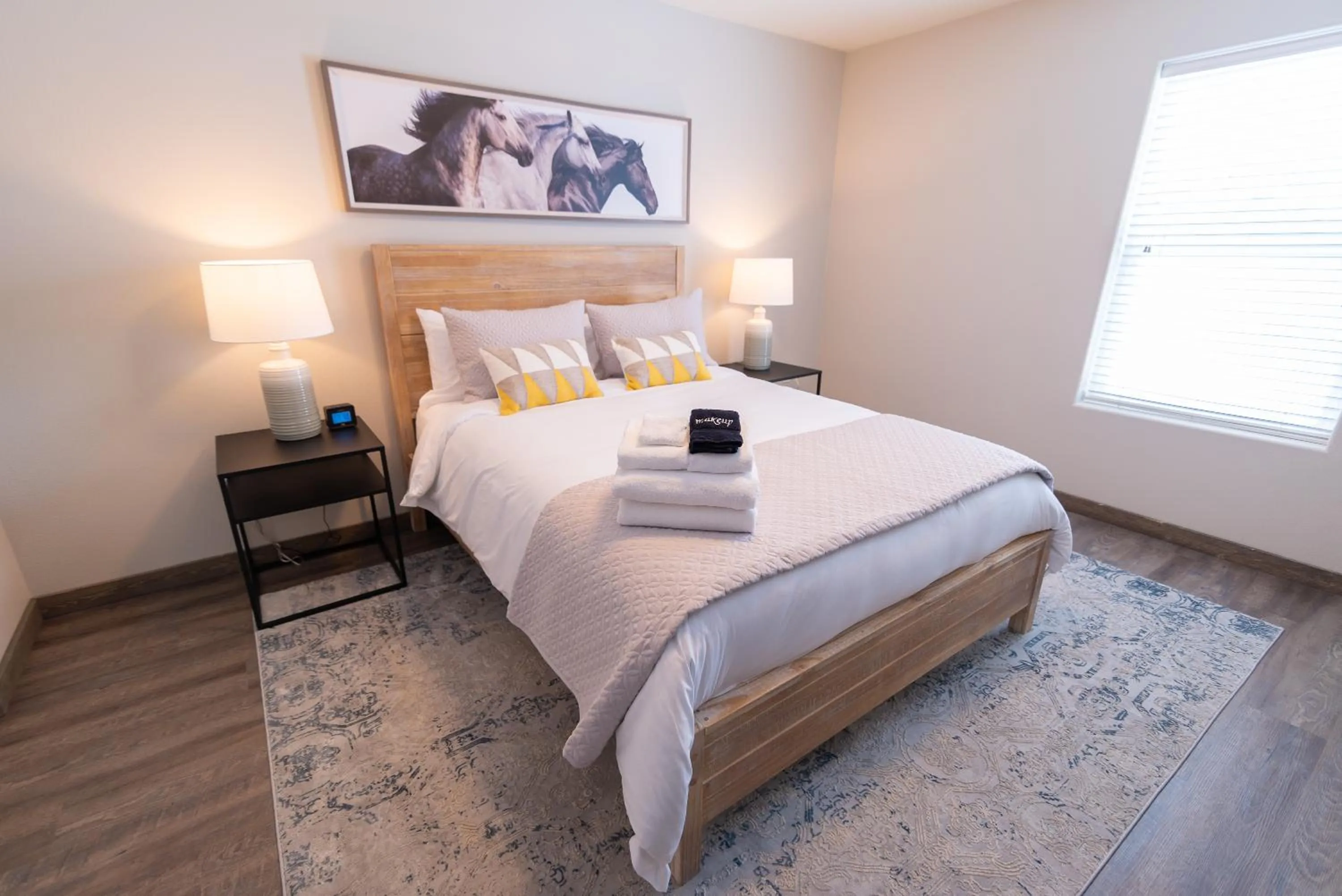 Bed in Susitna Suites